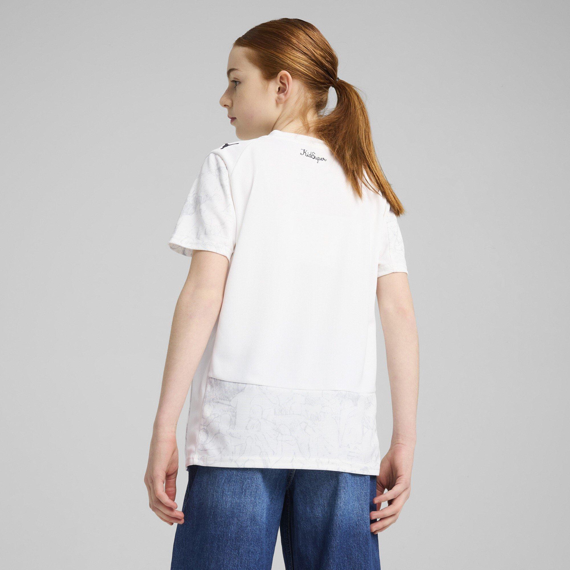 Wit/Zwart - Puma - x KidsSuper Manchester City Away Shirt 2025 2026 Juniors - 4