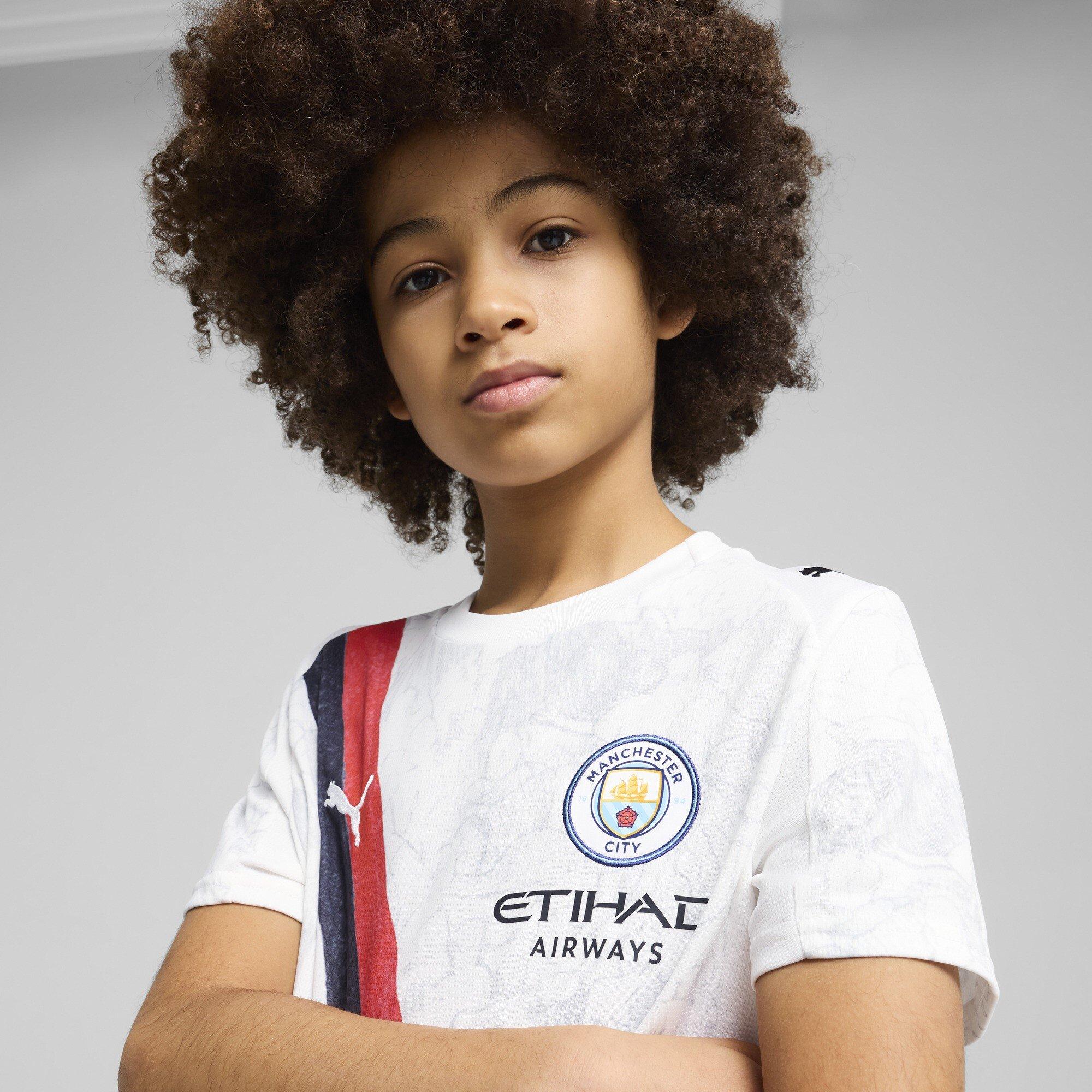 Wit/Zwart - Puma - x KidsSuper Manchester City Away Shirt 2025 2026 Juniors - 5