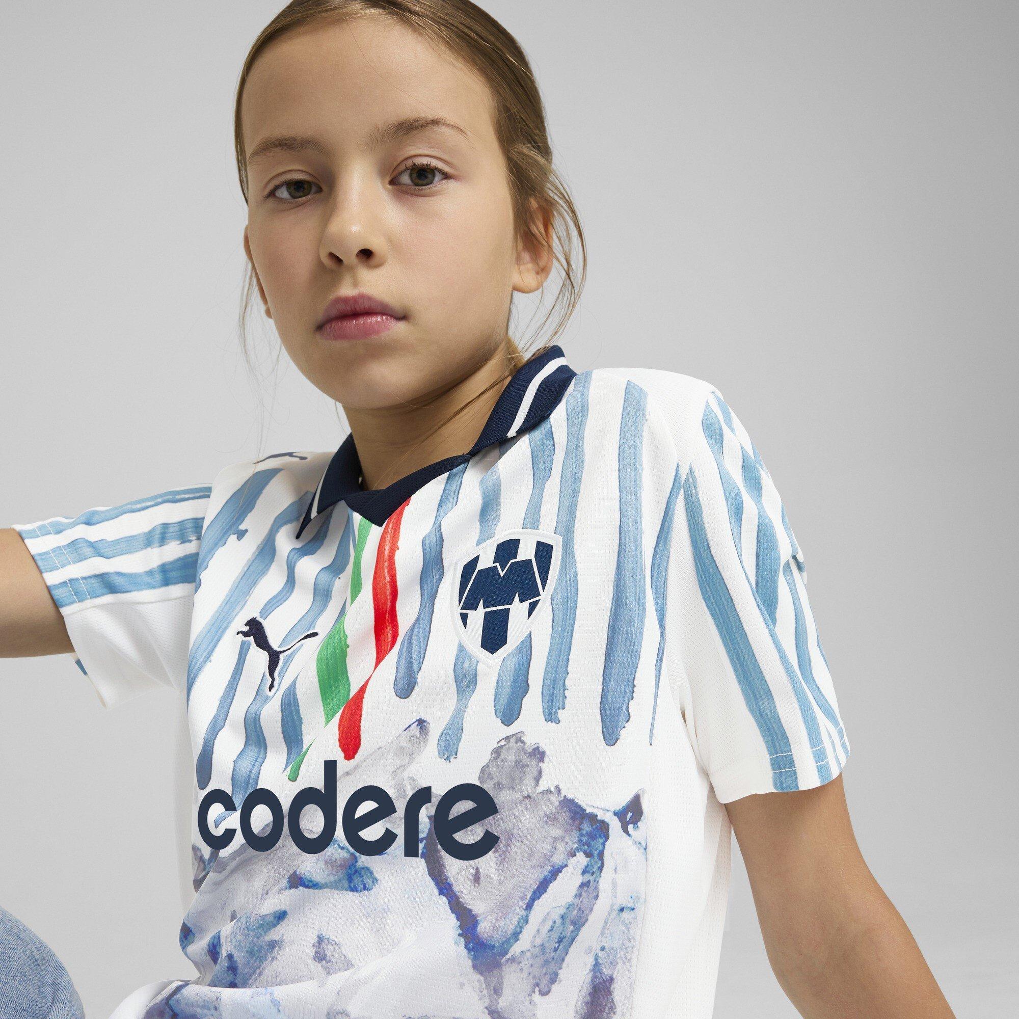 White/Navy - Puma - x KidsSuper Monterrey Home Shirt 2025 2026 Juniors - 5