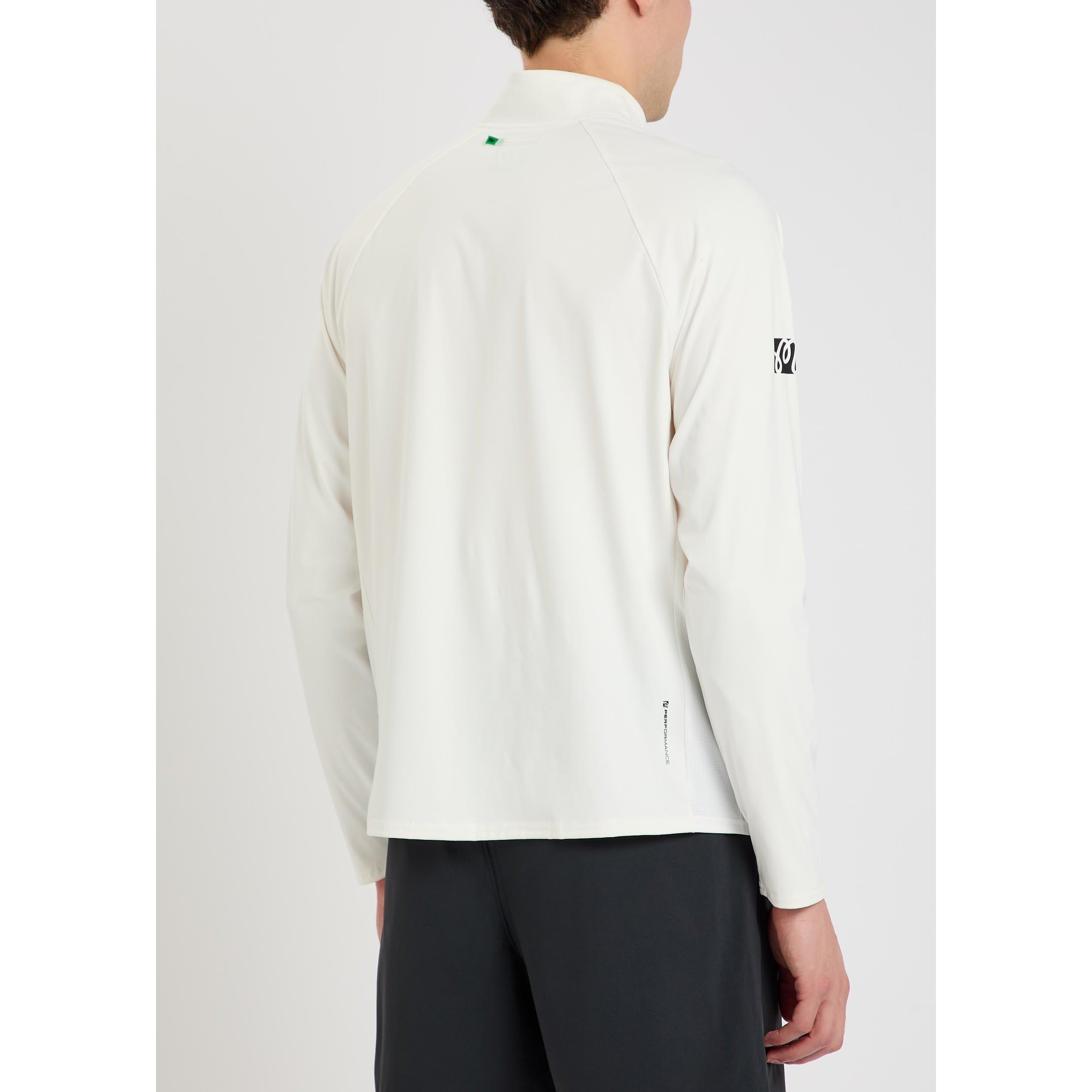 WHITE - Malbon - Men's Performance Half-Zip Pullover - 3