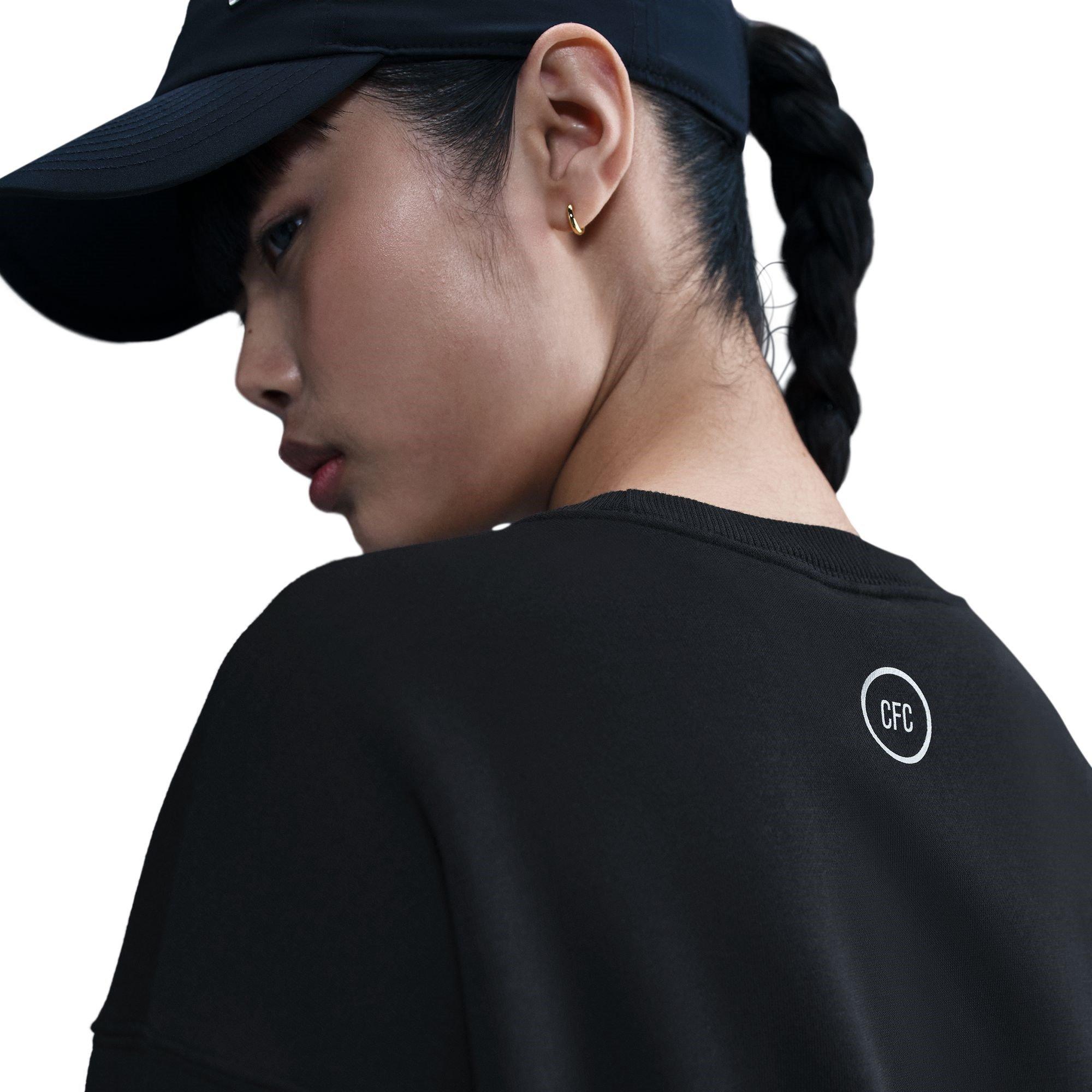 Black/Silver - Nike - Chelsea Pheonix Crew Sweater Womens - 2