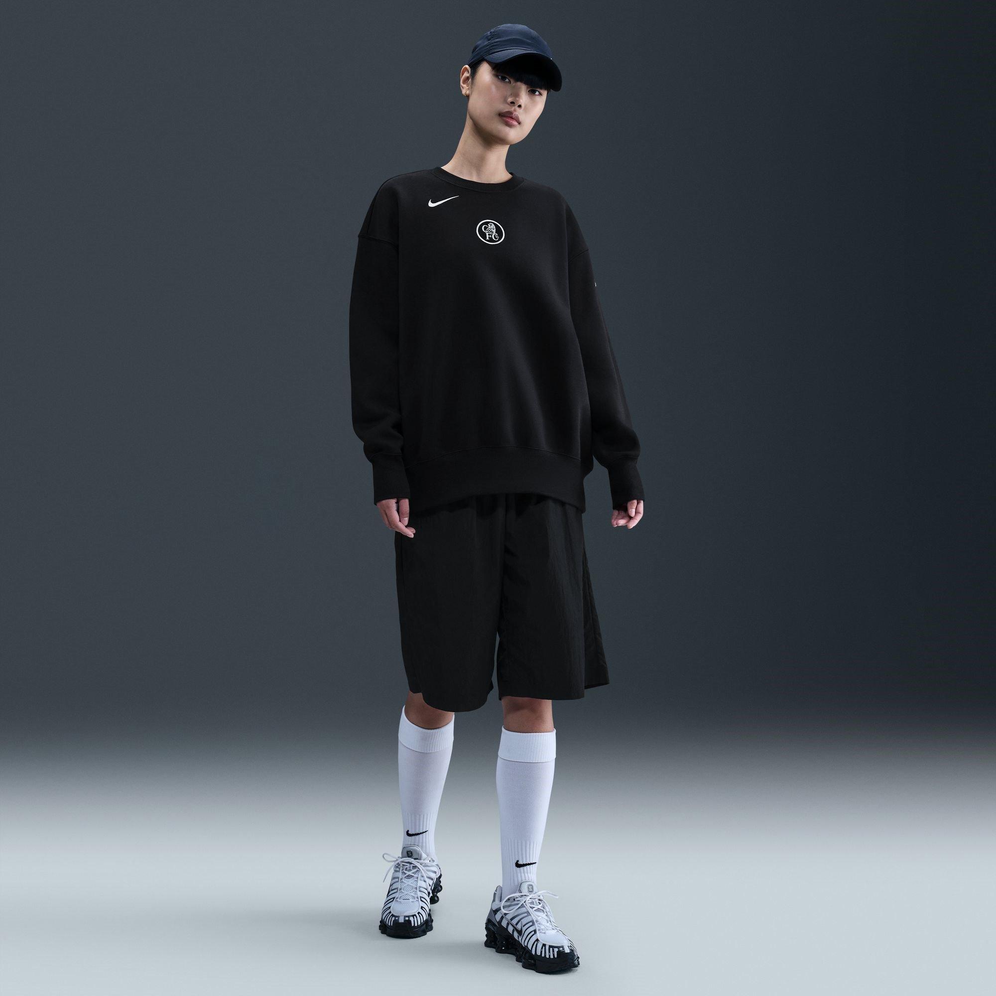 Black/Silver - Nike - Chelsea Pheonix Crew Sweater Womens - 7