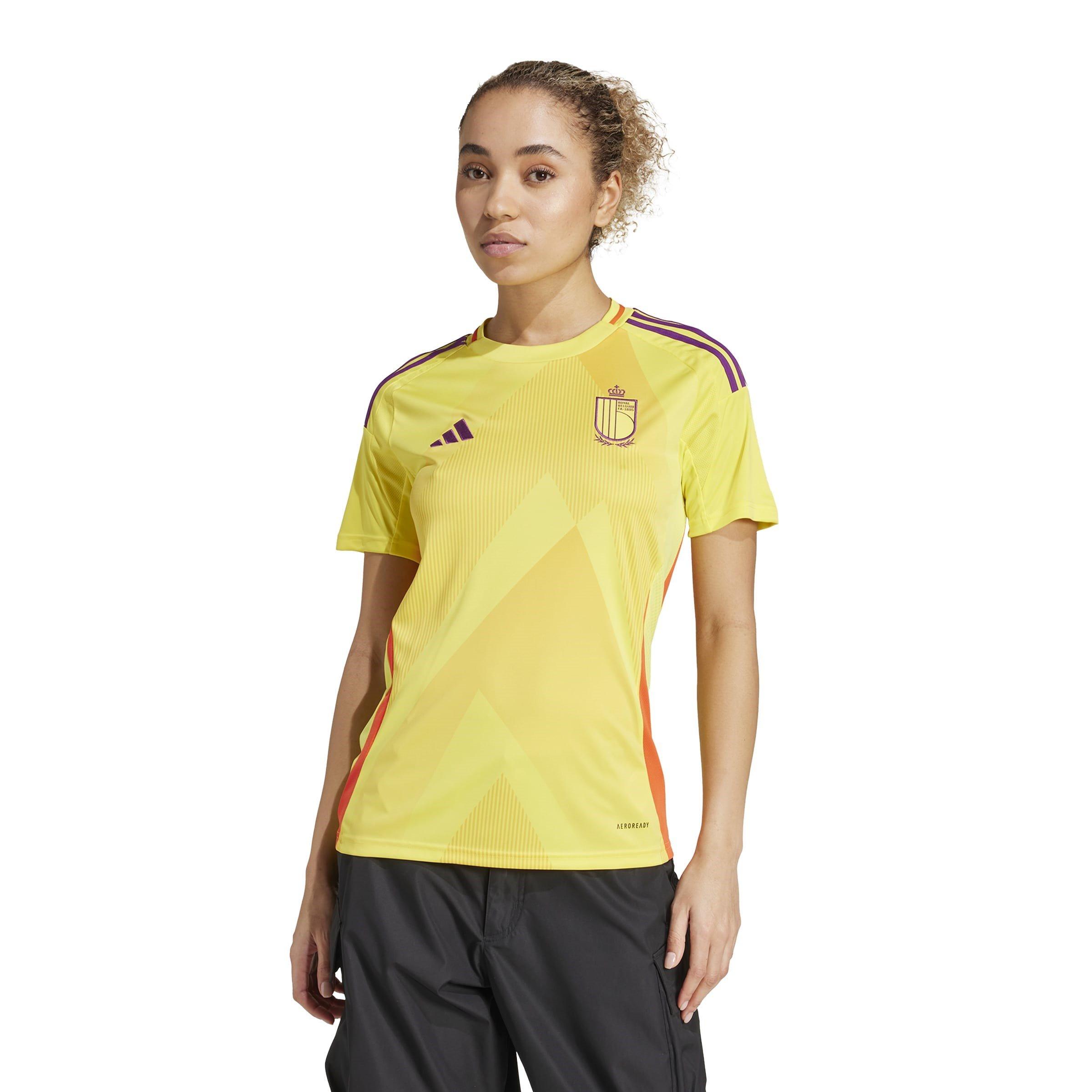 Impact Yellow - adidas - Belgium Away Shirt 2025 Womens - 2