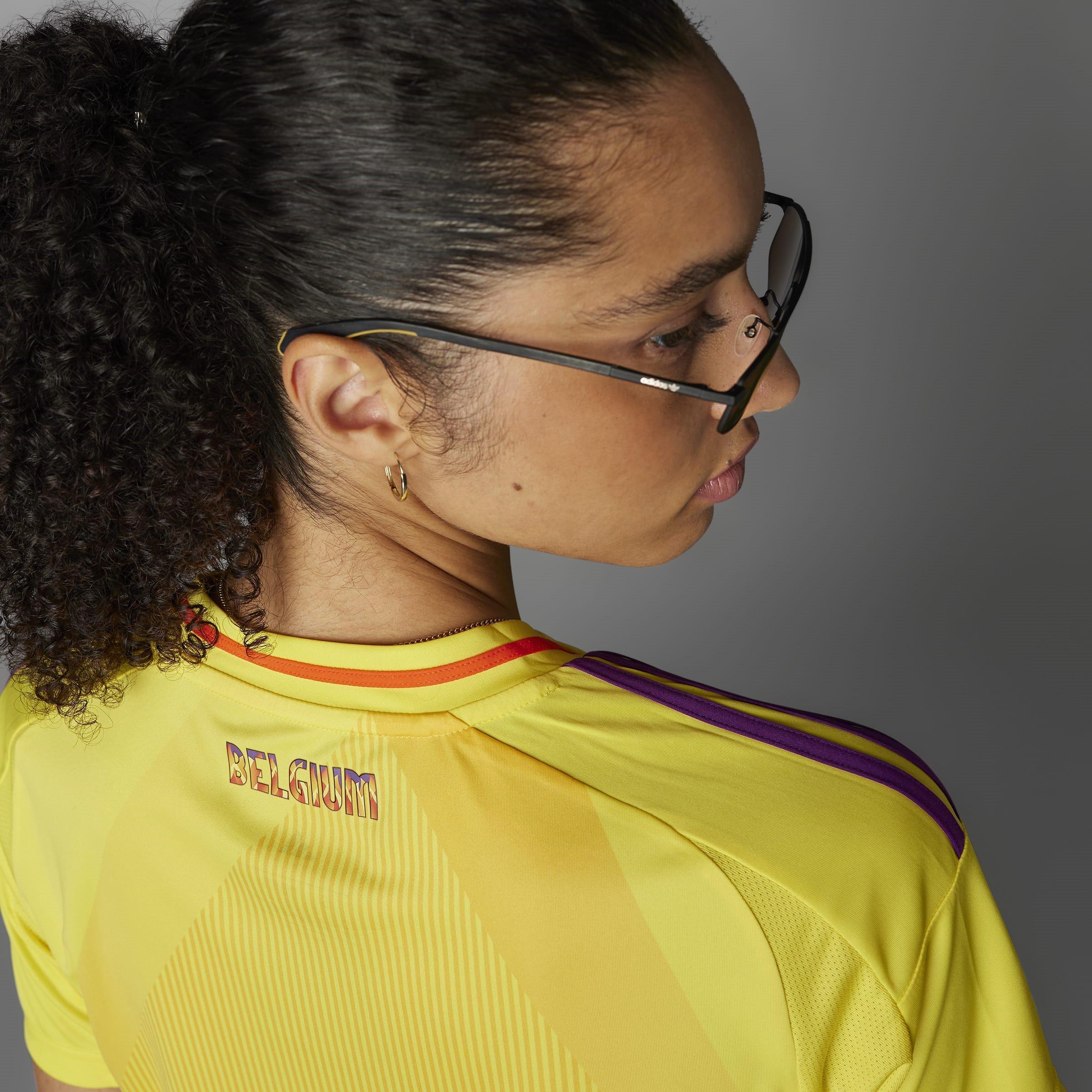 Impact Yellow - adidas - Belgium Away Shirt 2025 Womens - 14