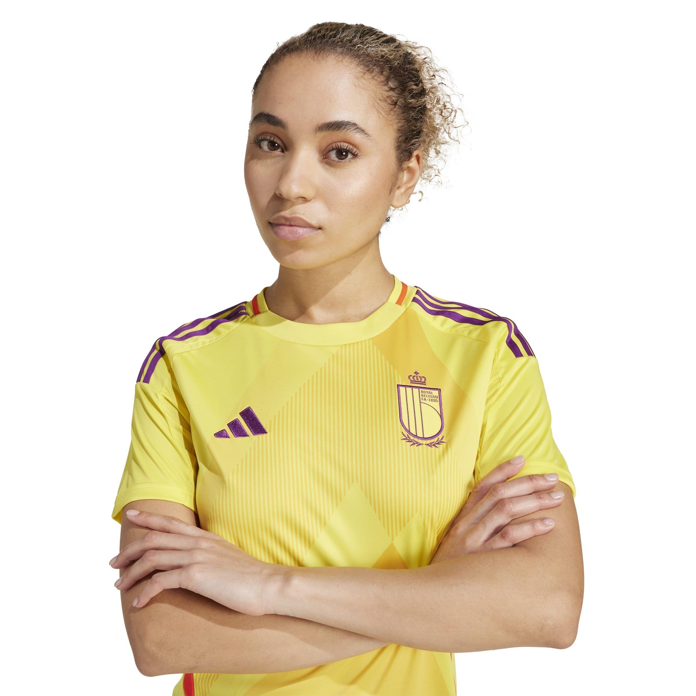 Impact Yellow - adidas - Belgium Away Shirt 2025 Womens - 5