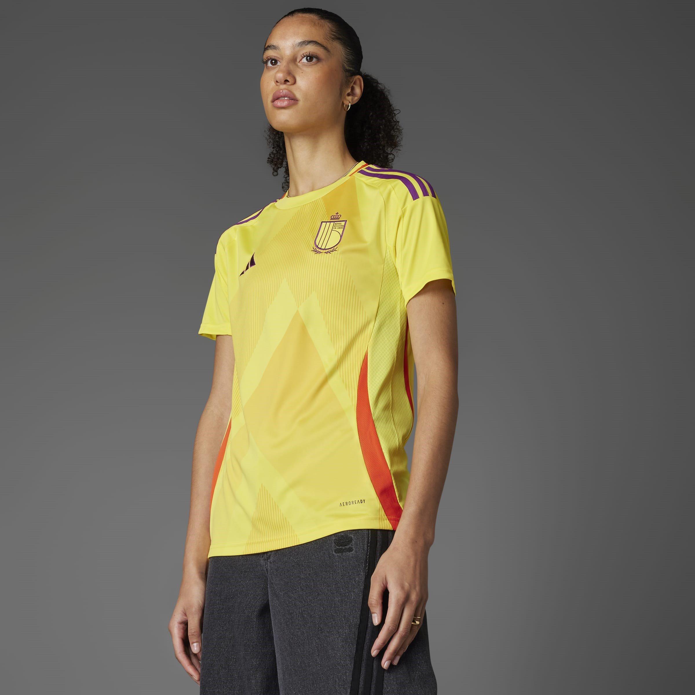 Impact Yellow - adidas - Belgium Away Shirt 2025 Womens - 7