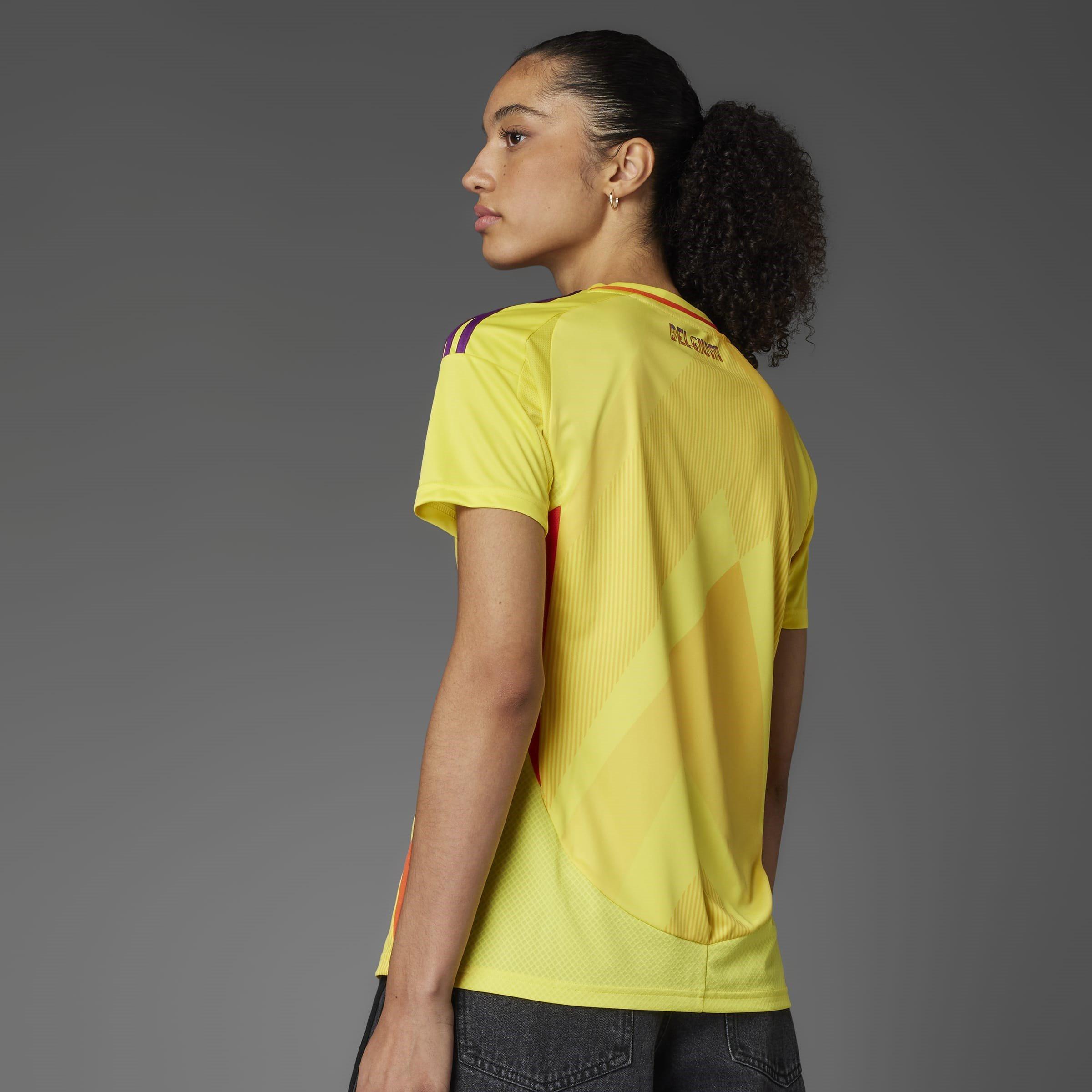 Impact Yellow - adidas - Belgium Away Shirt 2025 Womens - 8