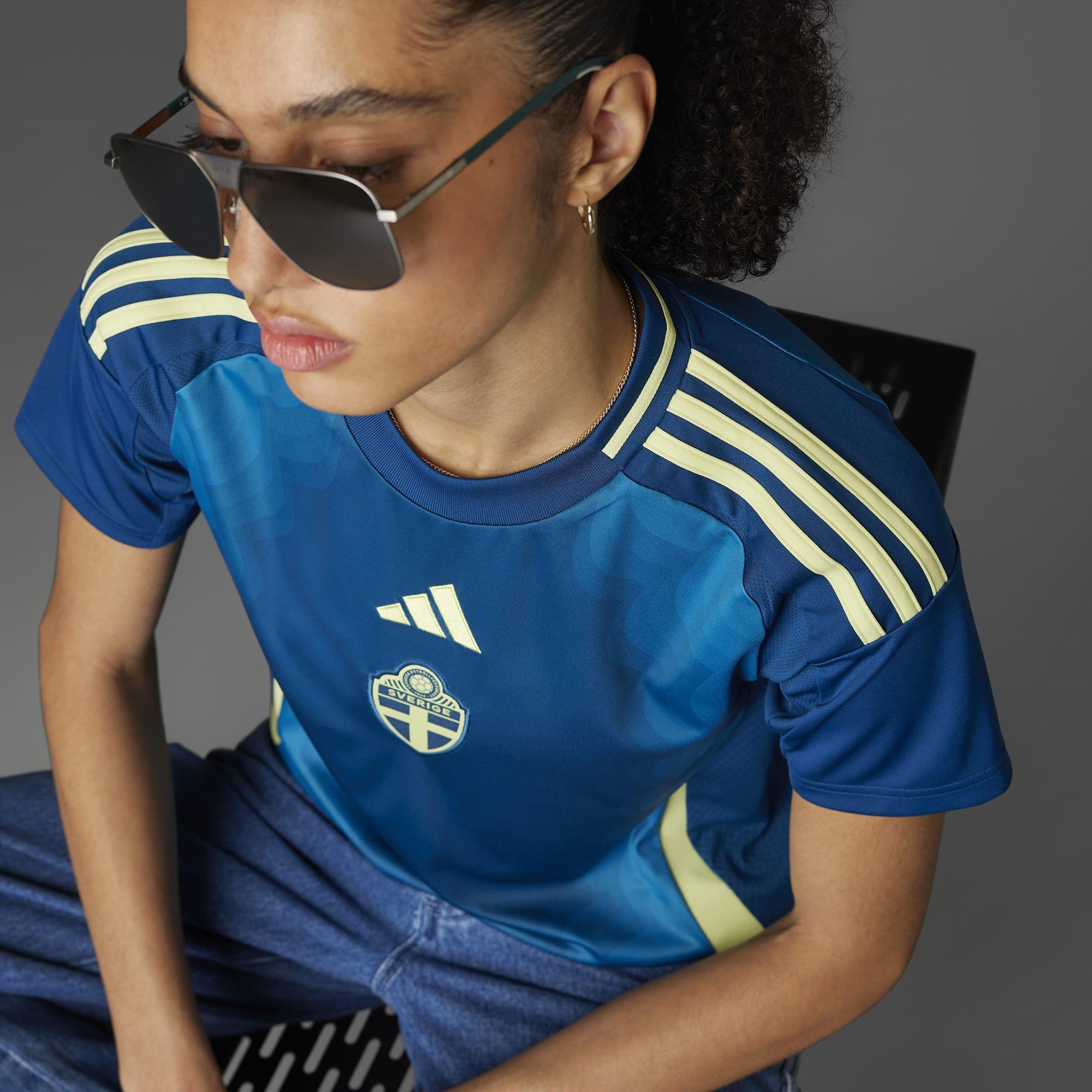 Legenda Marine - adidas - Sweden Away Football Shirt 2025 Womens - 15