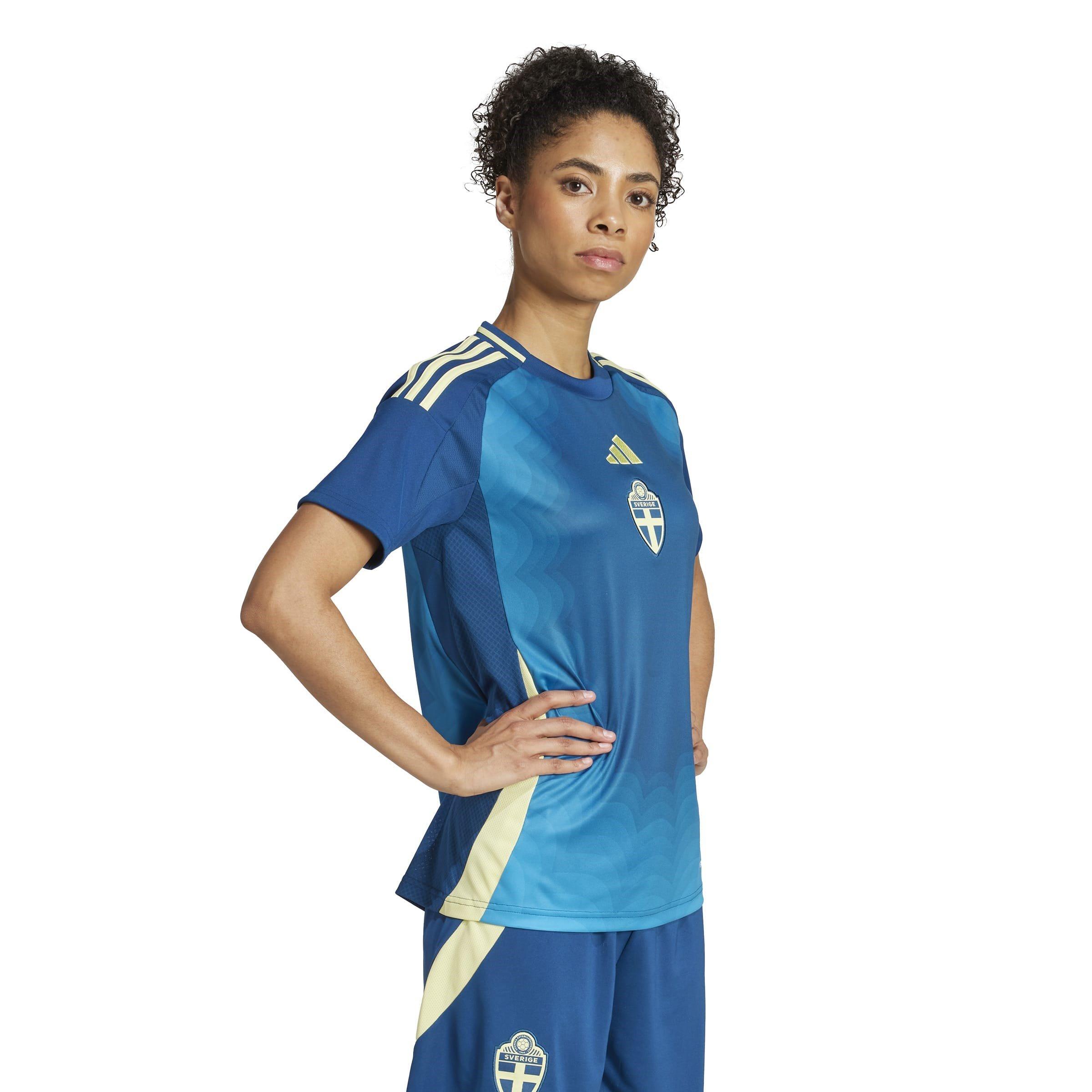 Legenda Marine - adidas - Sweden Away Football Shirt 2025 Womens - 5