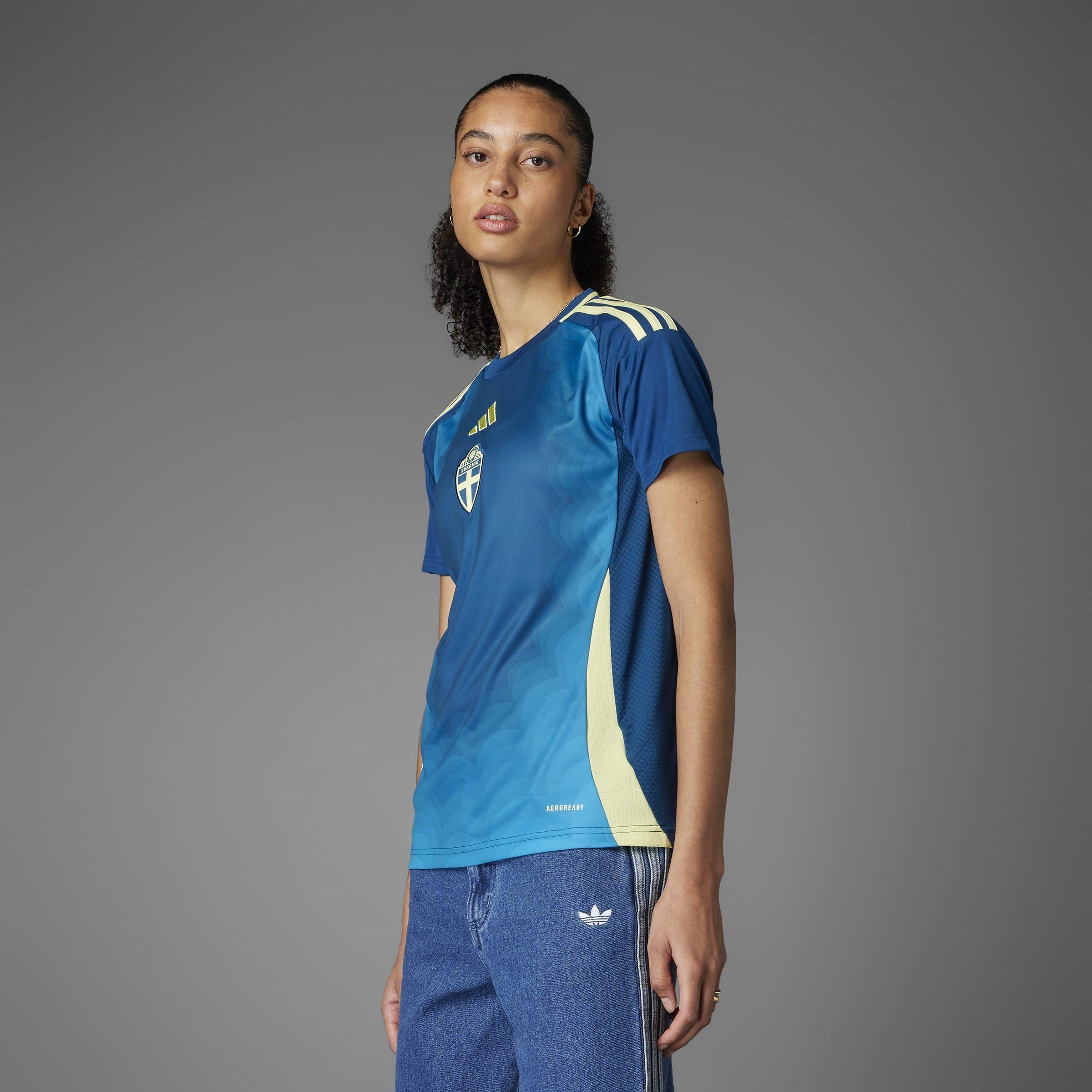 Legenda Marine - adidas - Sweden Away Football Shirt 2025 Womens - 8