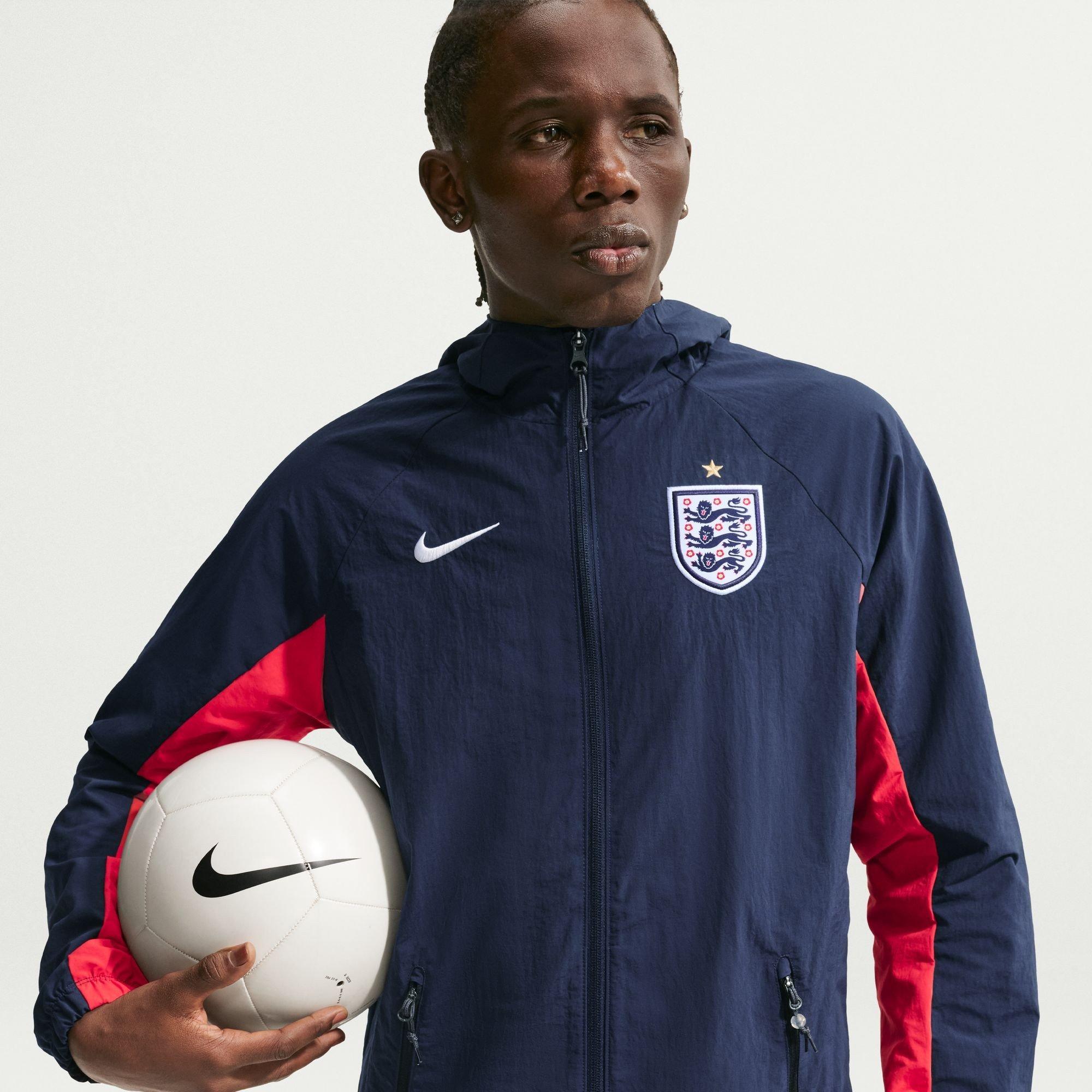 Nike Men's Navy/Red England Tracksuit Top - L