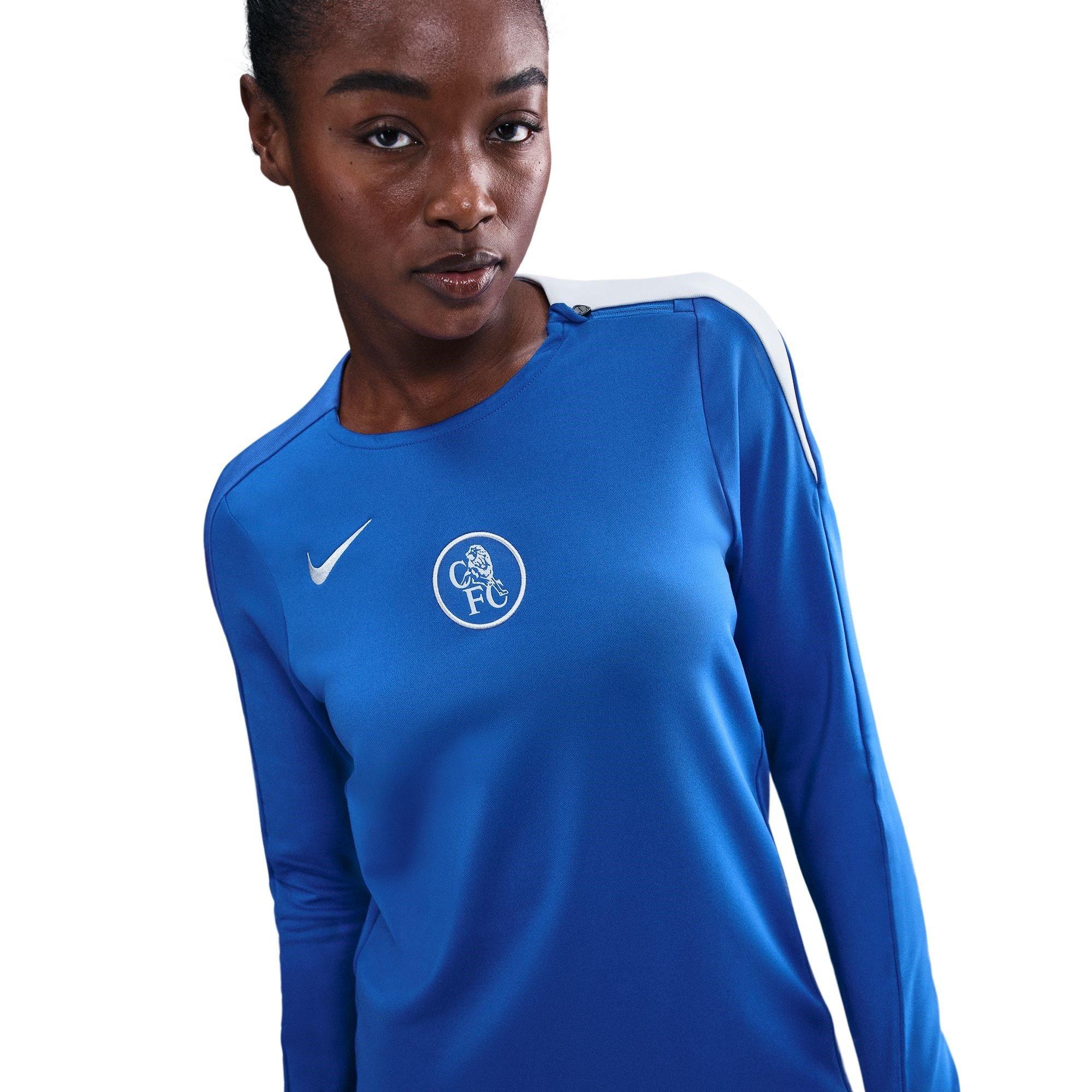 Nike Women's Chelsea Strike Top 2025 2026 - Blue/Sivler - 14 (L)