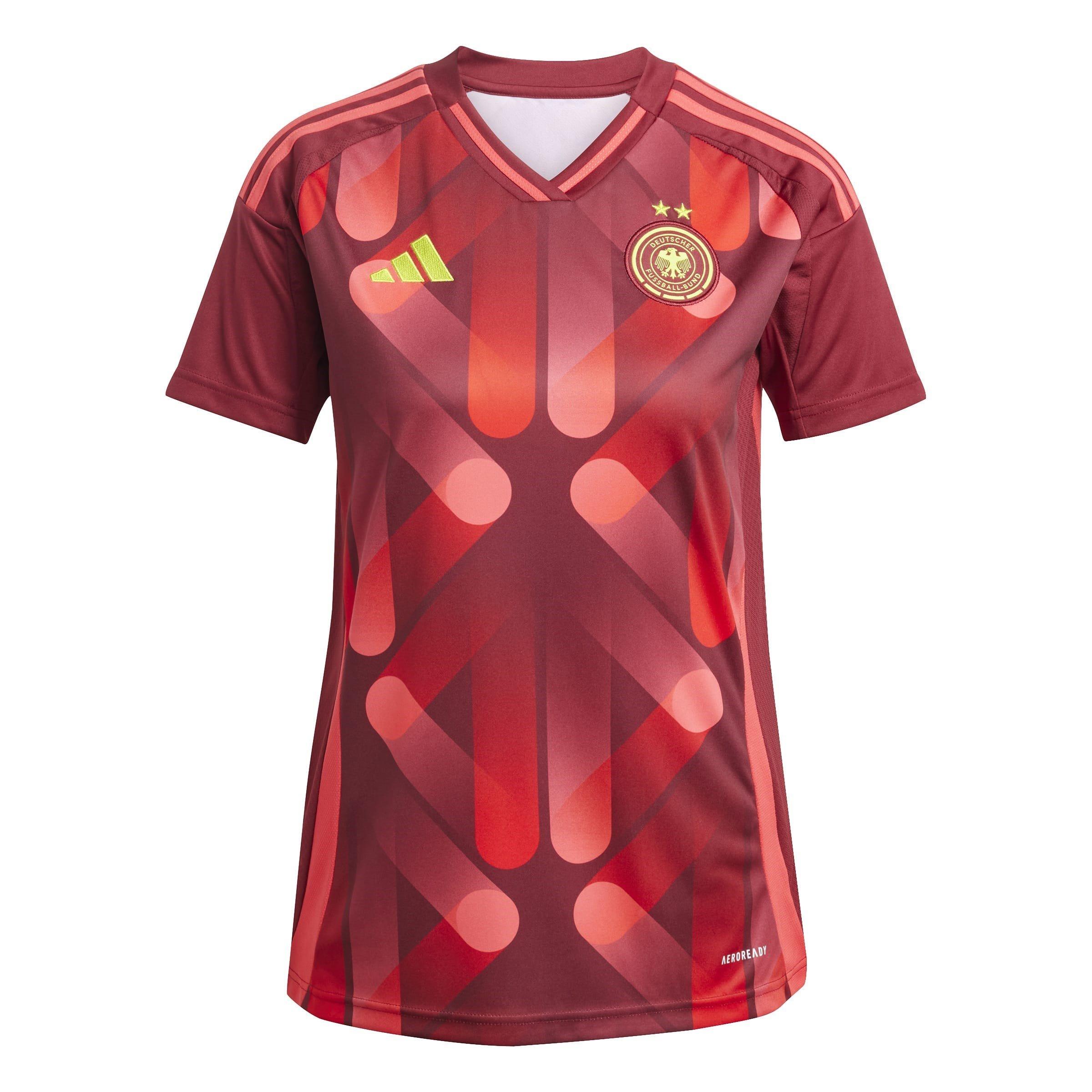 Adidas Women's Germany Away Shirt 2025 - Burgundy - 8 (XS)