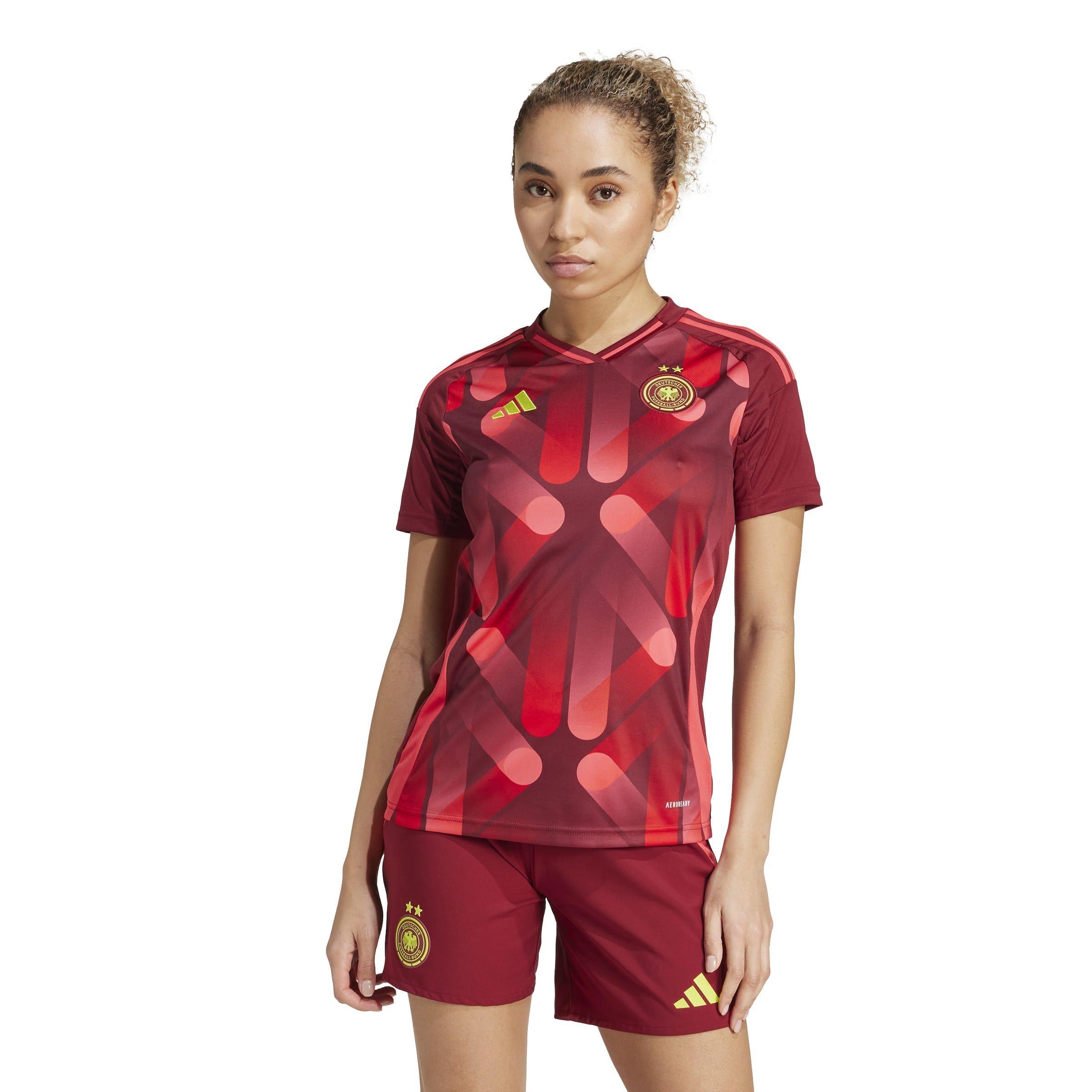 Burgundy - adidas - Germany Away Shirt 2025 Womens - 2