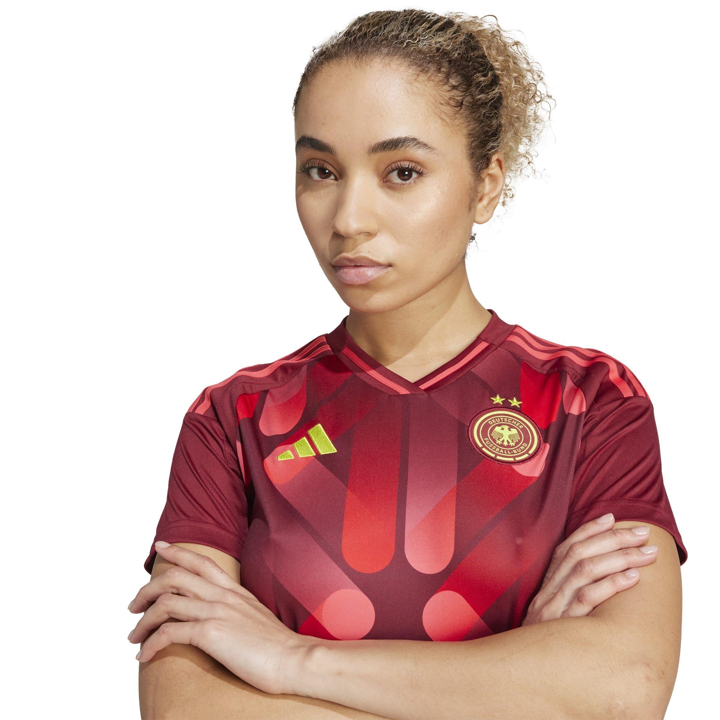 Burgundy - adidas - Germany Away Shirt 2025 Womens - 5