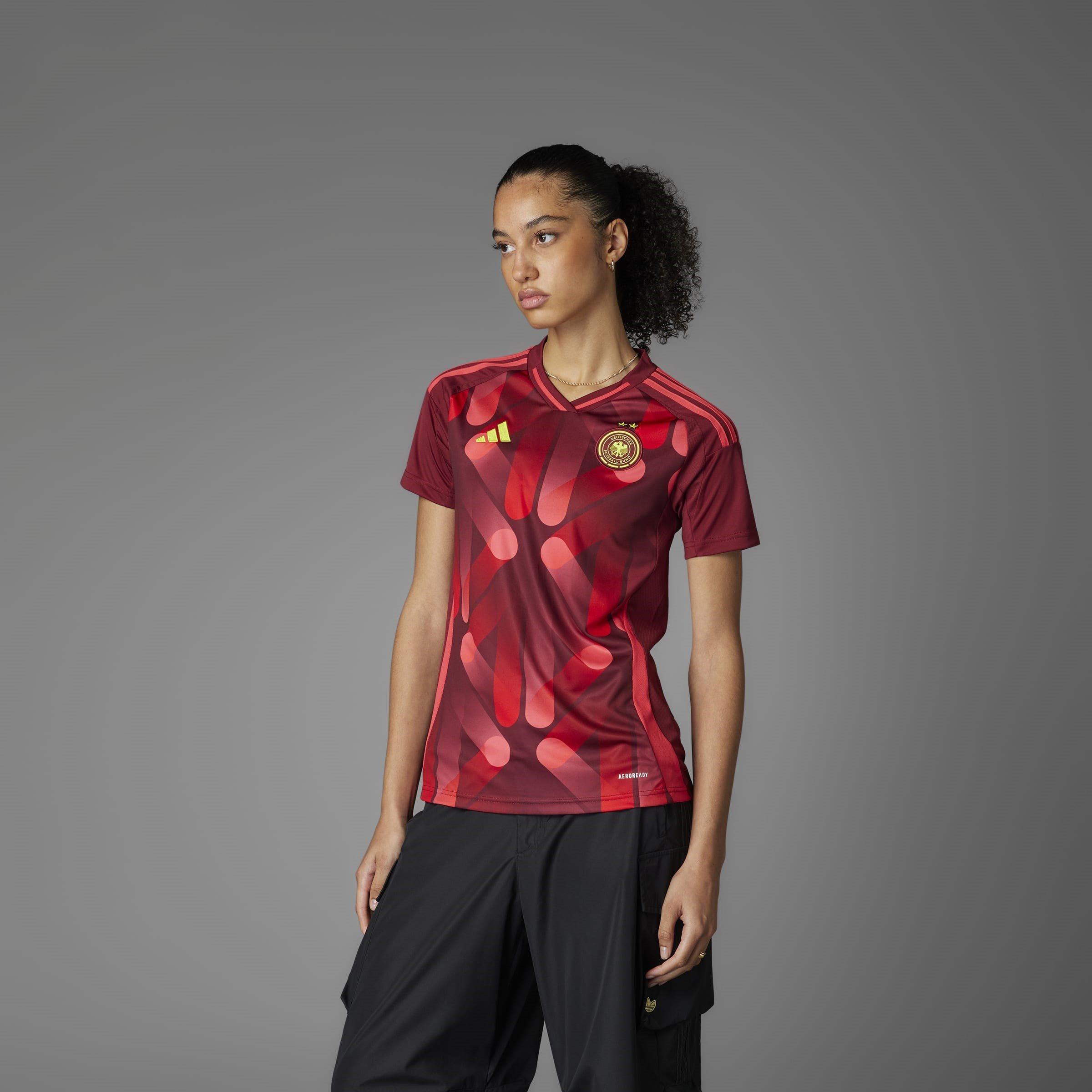 Burgundy - adidas - Germany Away Shirt 2025 Womens - 8