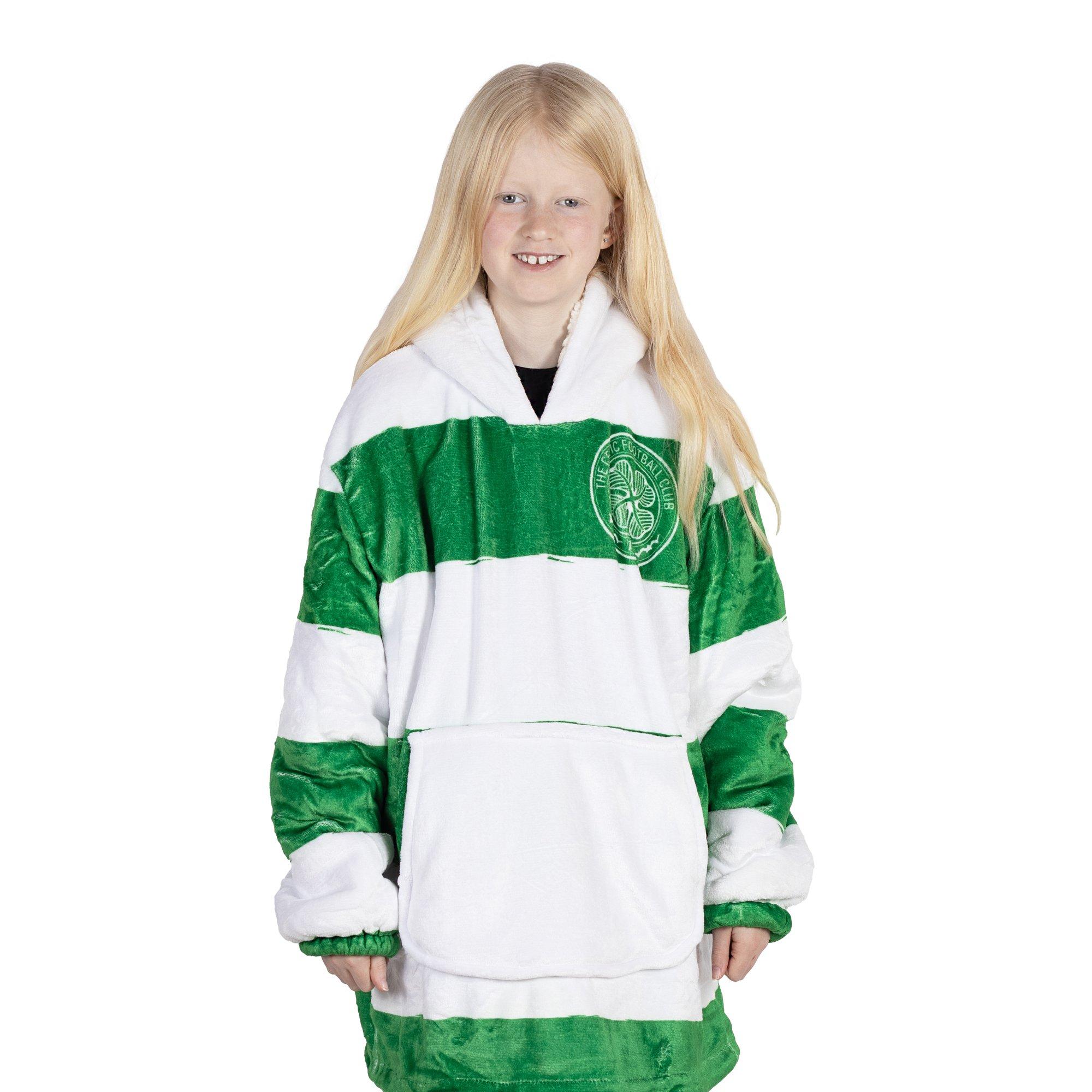 Celtic FC - Team - Football Officially Licensed Sherpa Fleece Hoodie for Kids - 3
