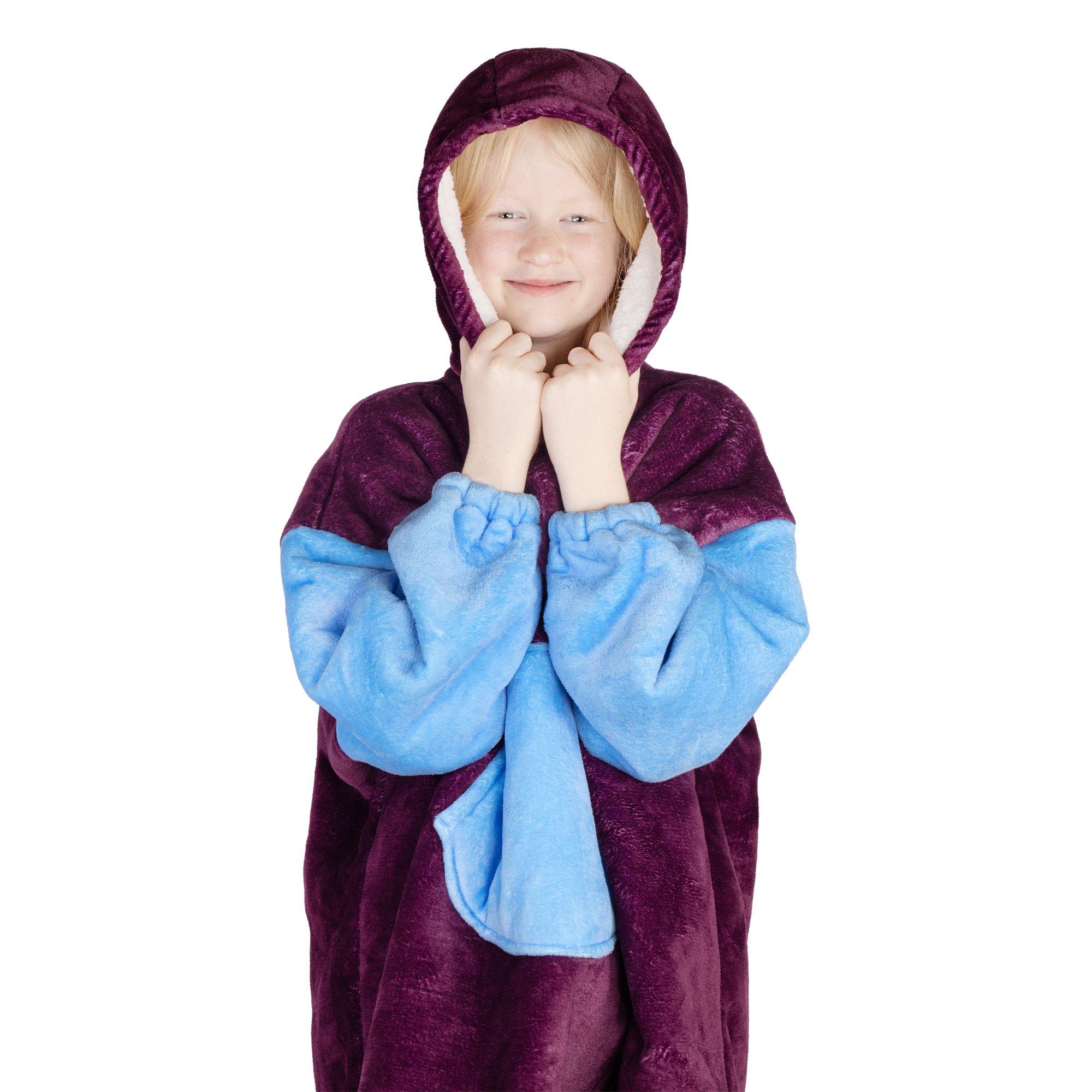 Aston Villa FC - Team - Football Officially Licensed Sherpa Fleece Hoodie for Kids - 2
