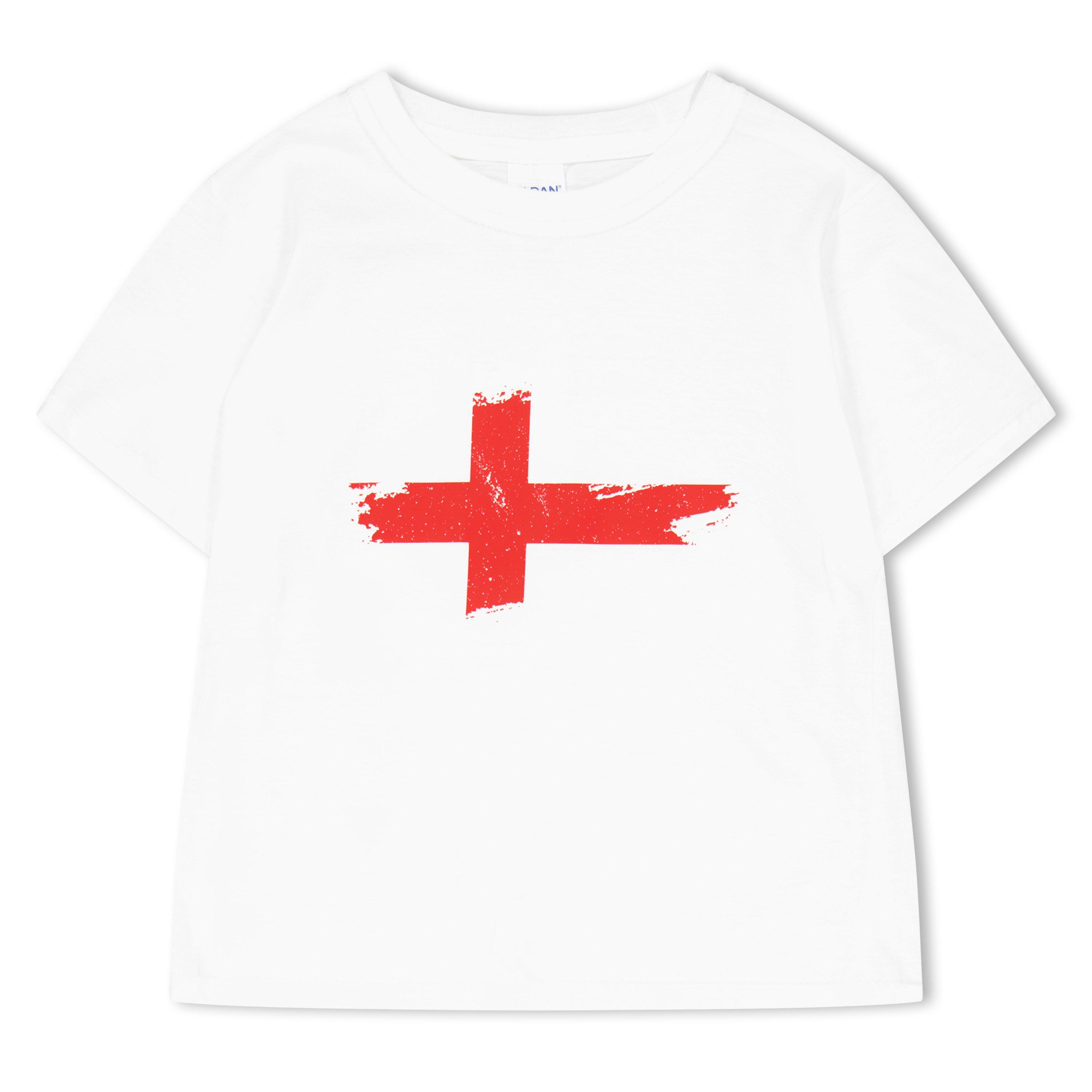 Wit/Rood - Sports Direct - SD SD ENG T-Shirt Jn63 - 1