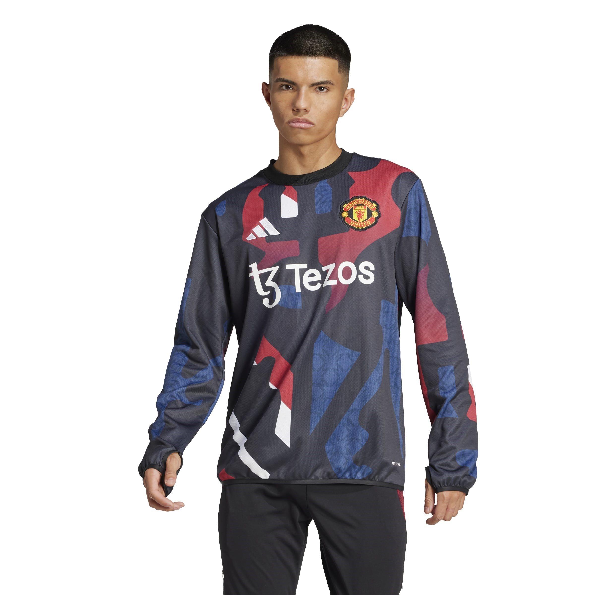 Black/Red - adidas - Manchester United Prematch Top 2024 2025 Adults - 3