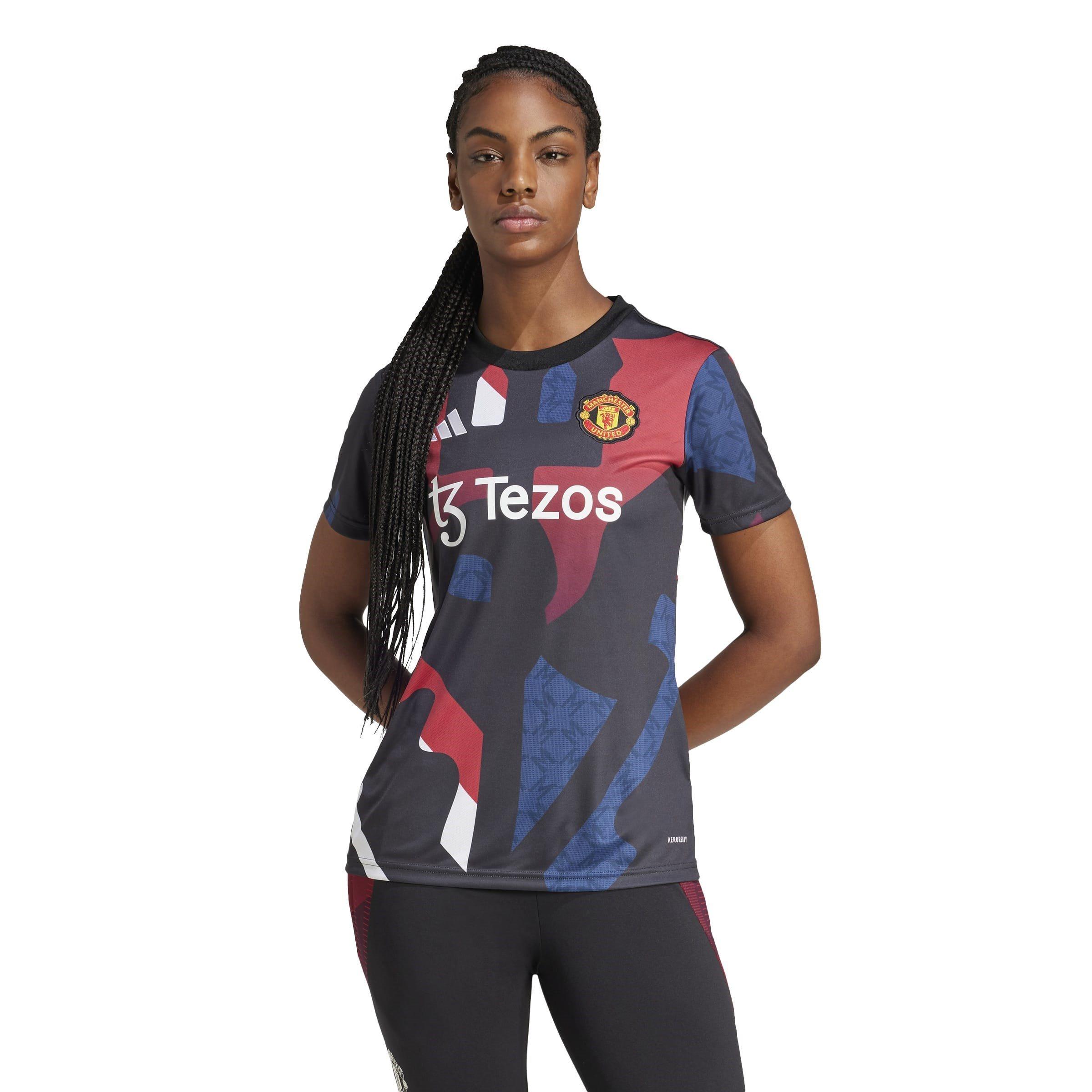 Sort/Rød - adidas - Manchester United Prematch Shirt 2024 2025 Womens - 2