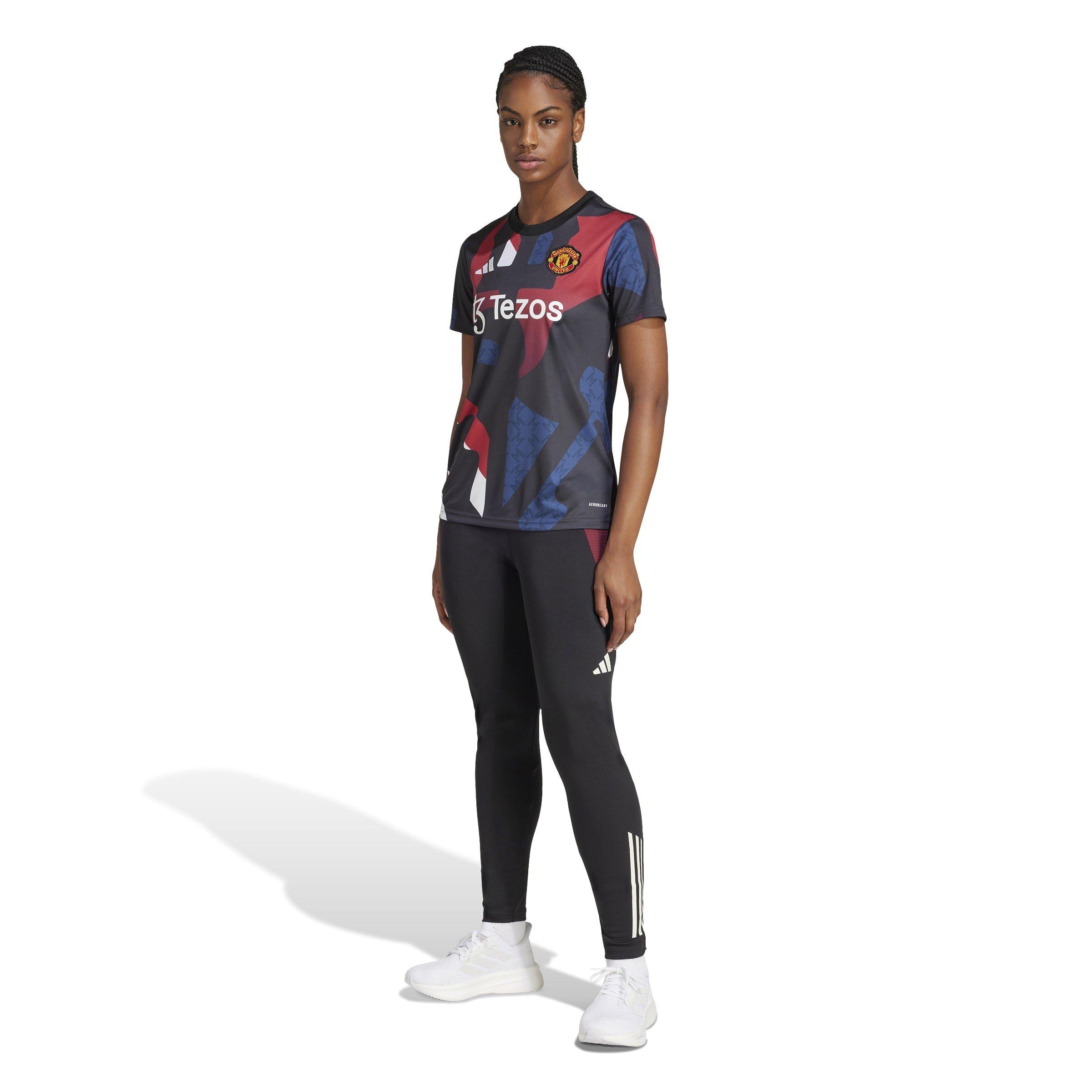 Sort/Rød - adidas - Manchester United Prematch Shirt 2024 2025 Womens - 7