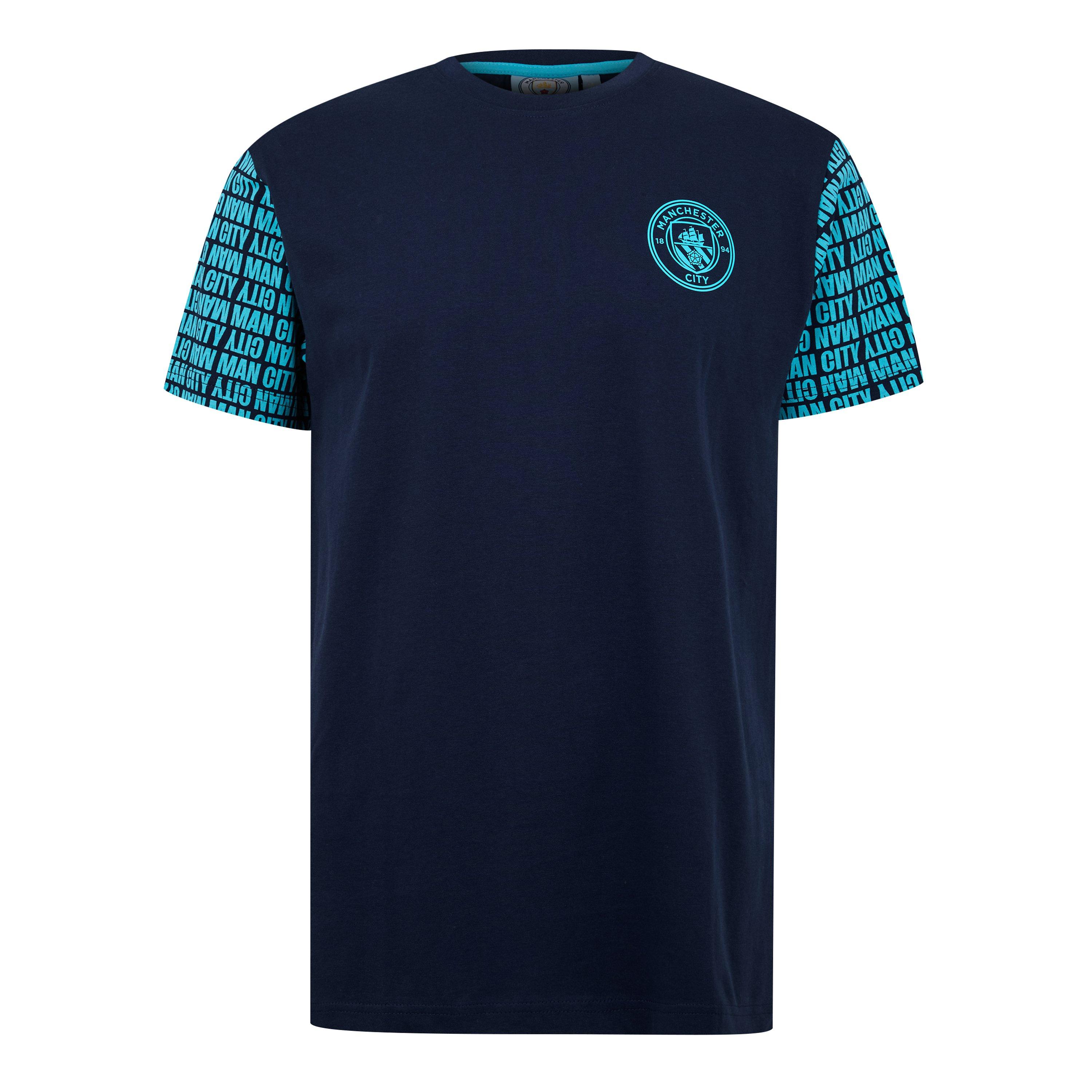 Blue - Source Lab - SLab Manchester City Graphic T-Shirt Mens - 1
