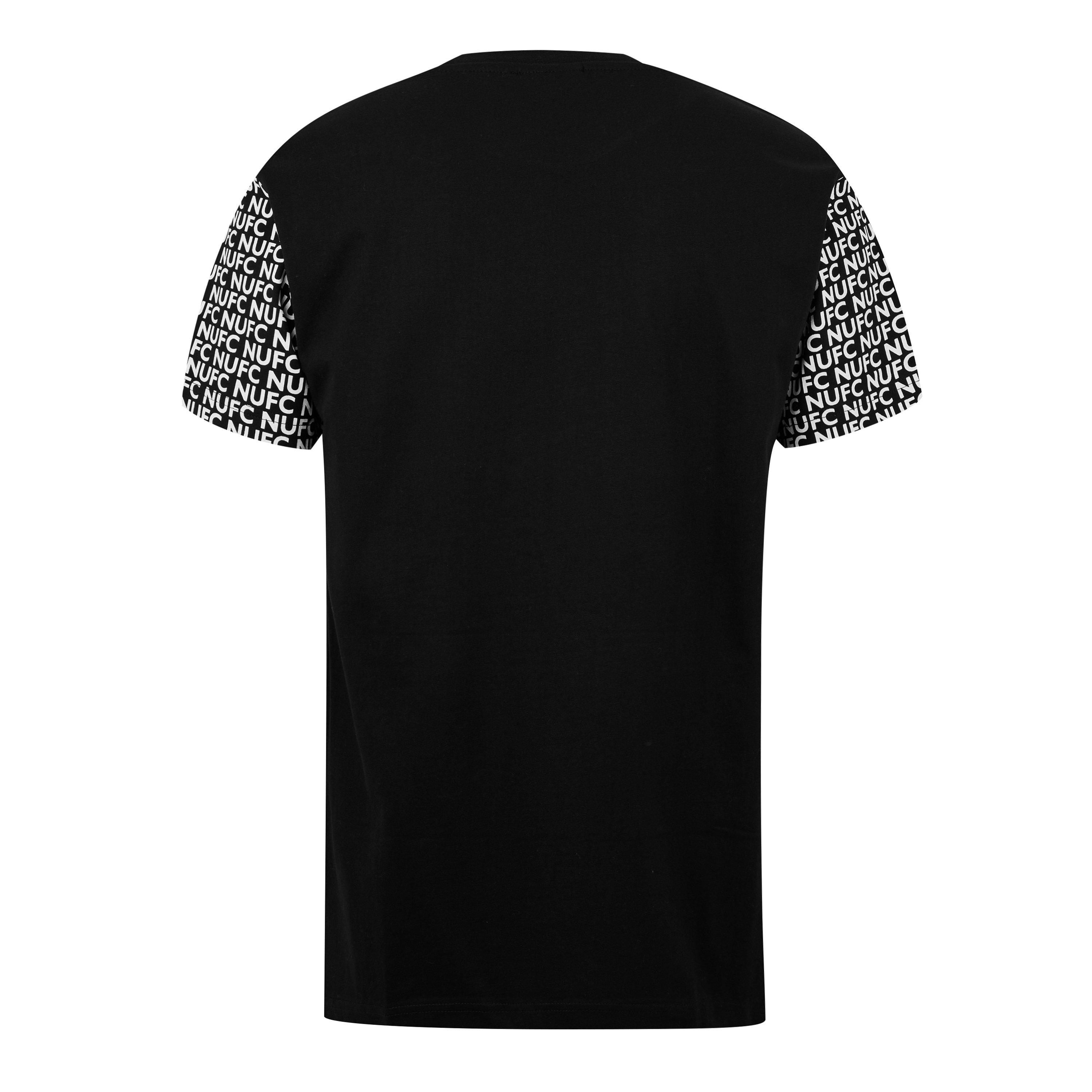Black - Source Lab - Newcastle United Graphic T-Shirt Mens - 2