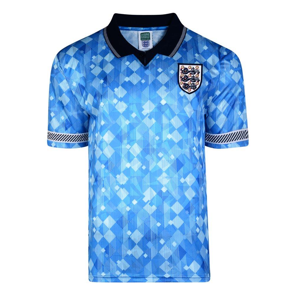 Blue - Score Draw - England 1990 Third Shirt Adults - 7