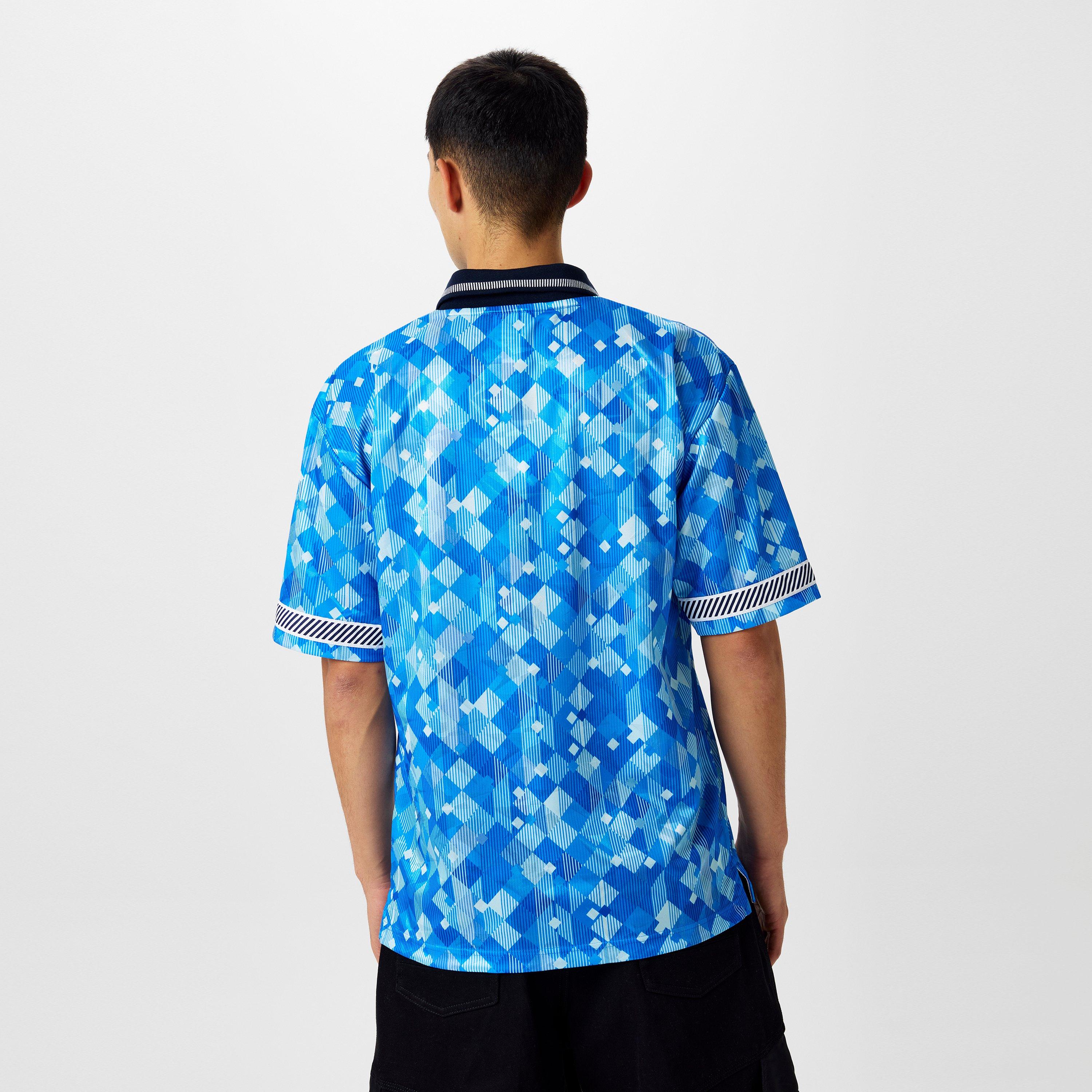 Blue - Score Draw - England 1990 Third Shirt Adults - 4