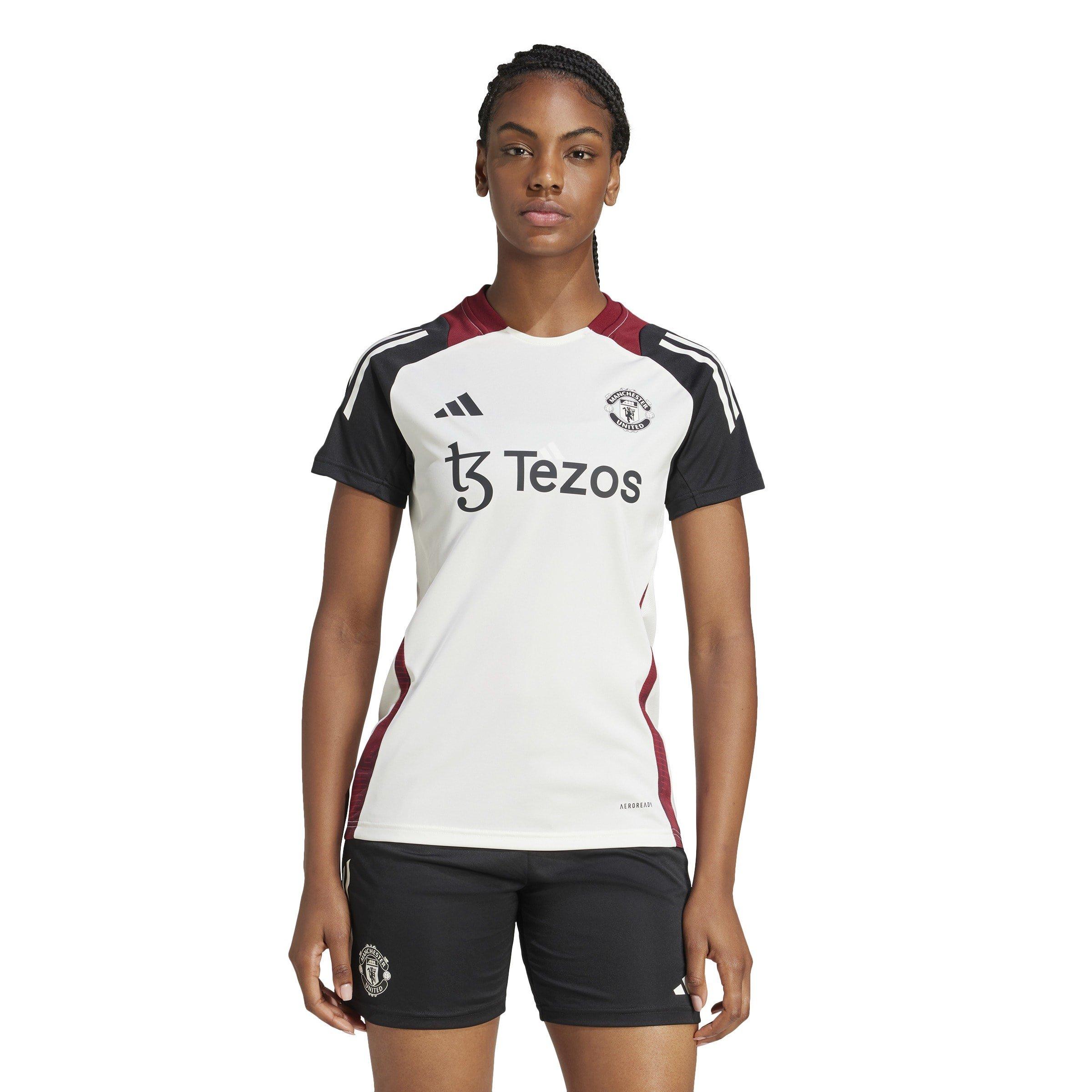 Off White/Schwarz - adidas - Manchester United Training Shirt 2025 Womens - 3
