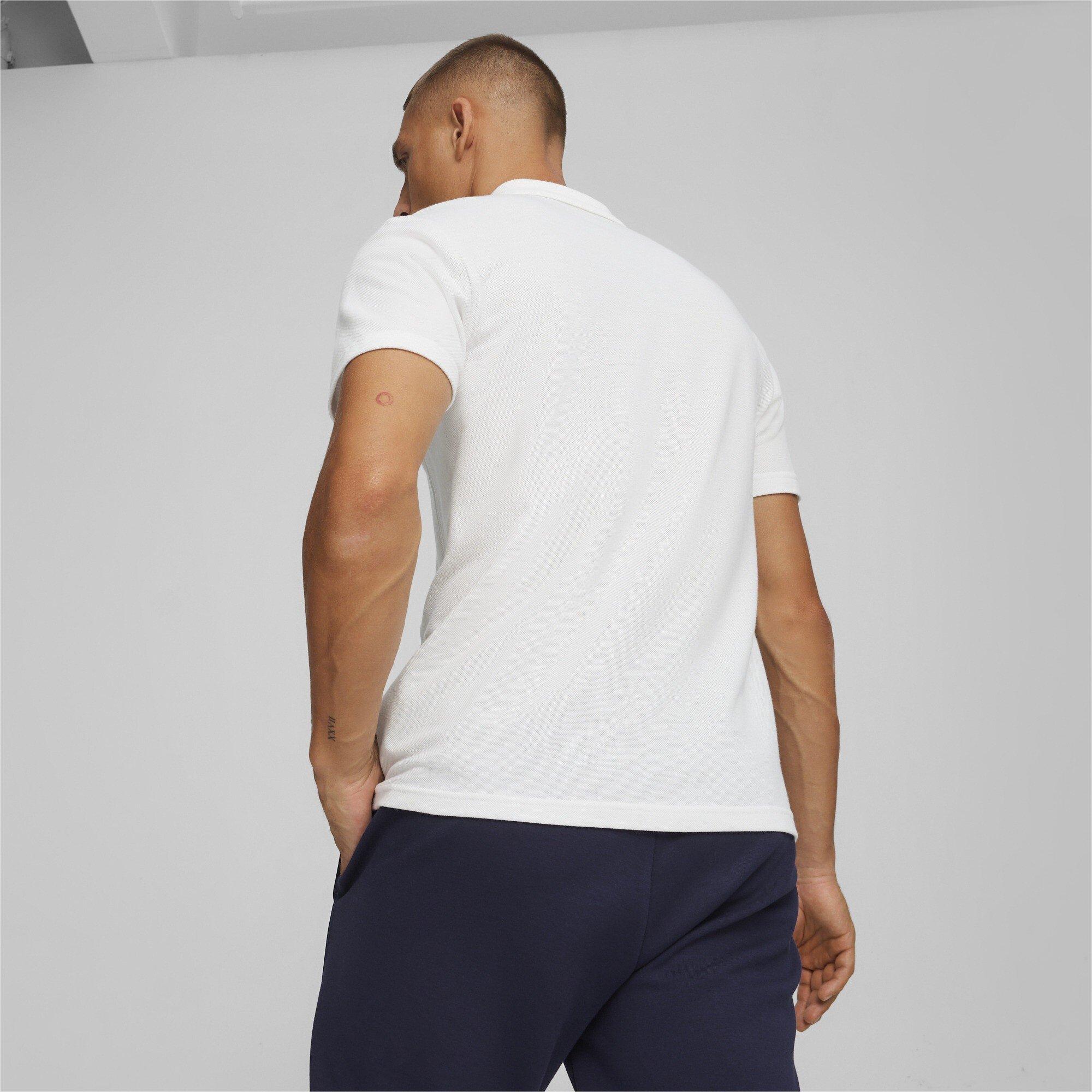 Branco/Prateado - Puma - Puma Teamfinal Casuals Polo Shirt Mens - 4
