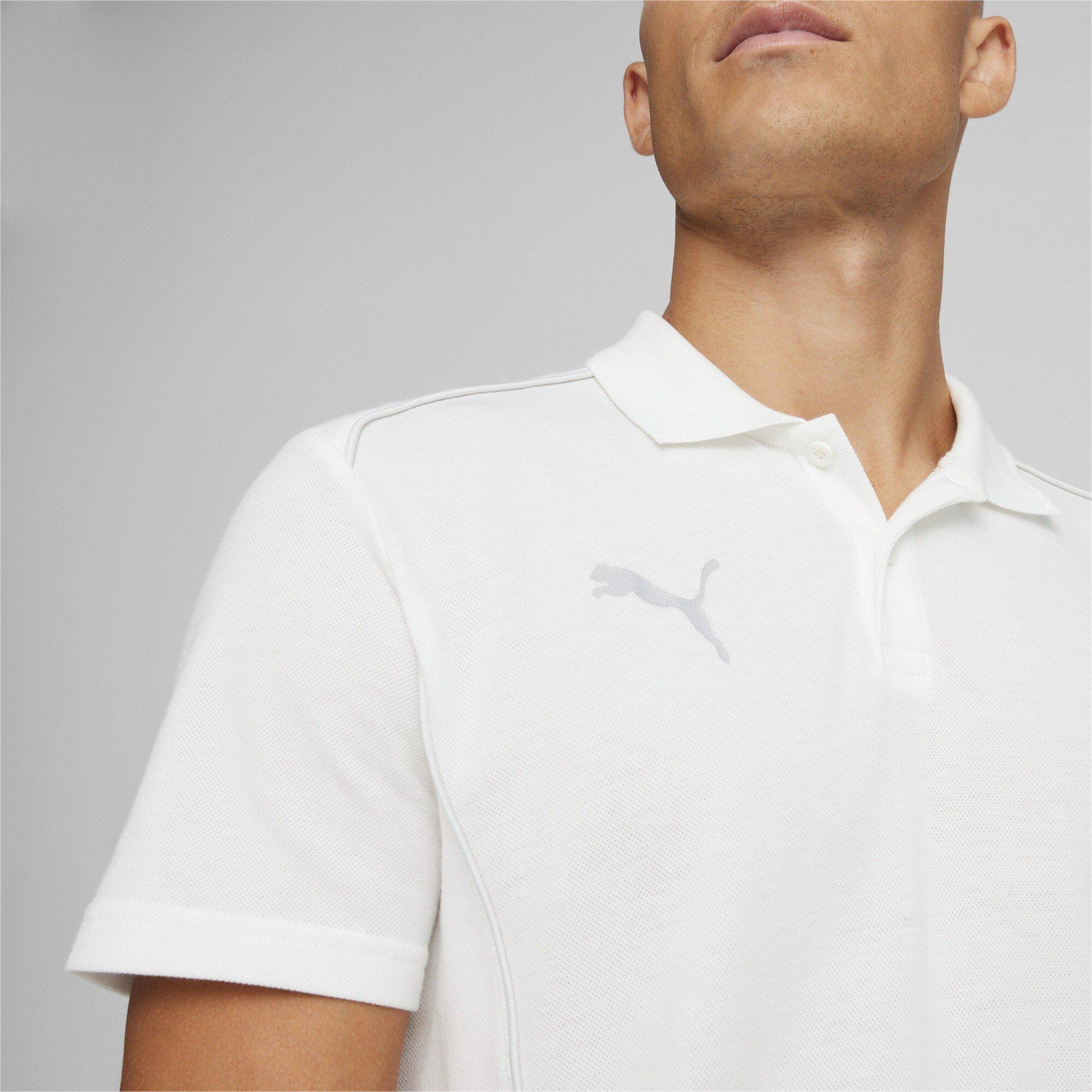 Branco/Prateado - Puma - Puma Teamfinal Casuals Polo Shirt Mens - 6