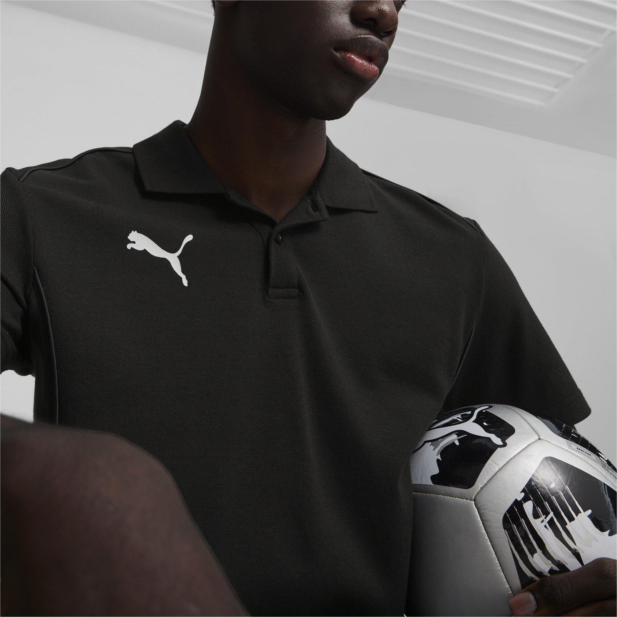 Schwarz/Silber - Puma - Puma Teamfinal Casuals Polo Shirt Mens - 5