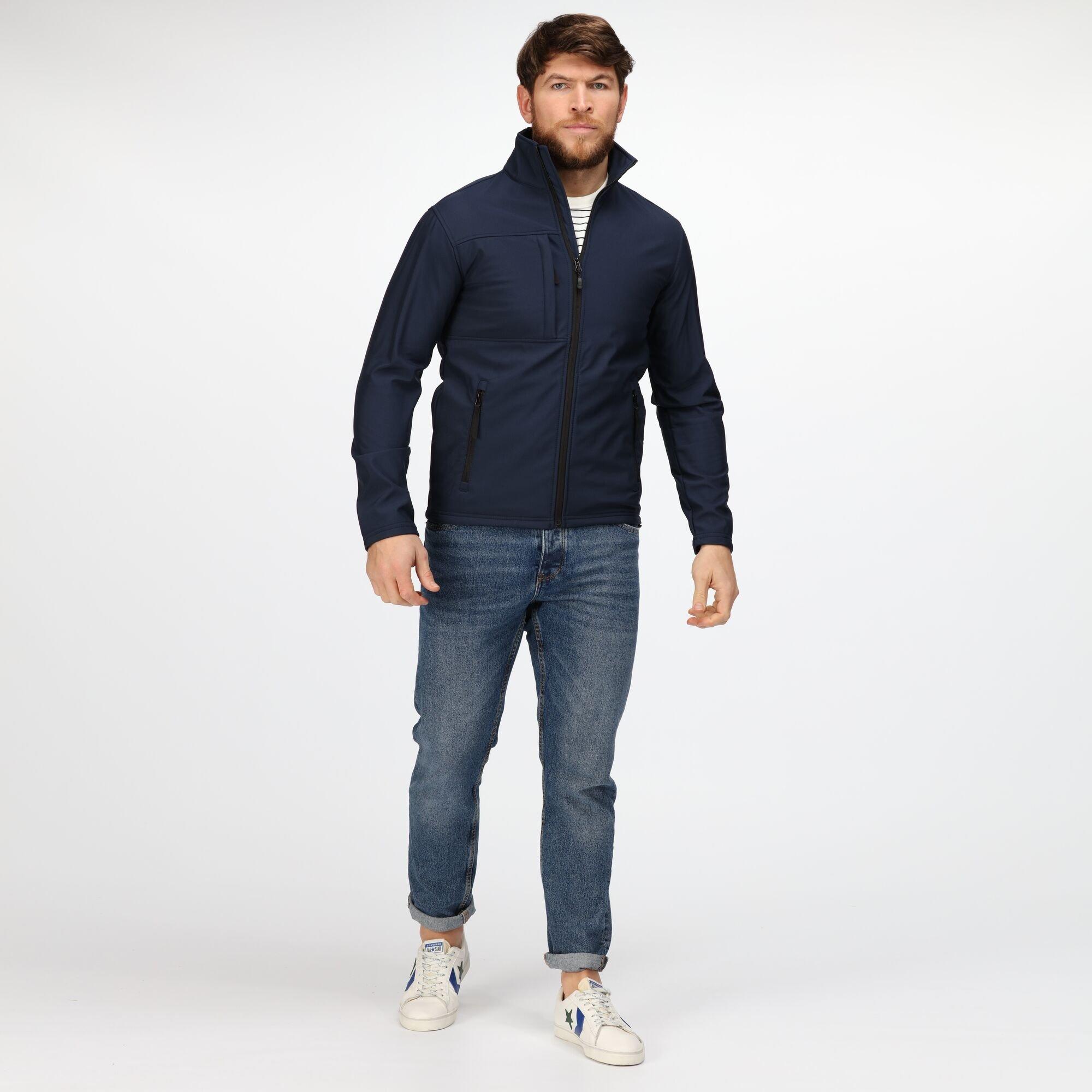 Navy(Slgrey) - Regatta - Octagon II Printable 3 Layer Jacket - 7