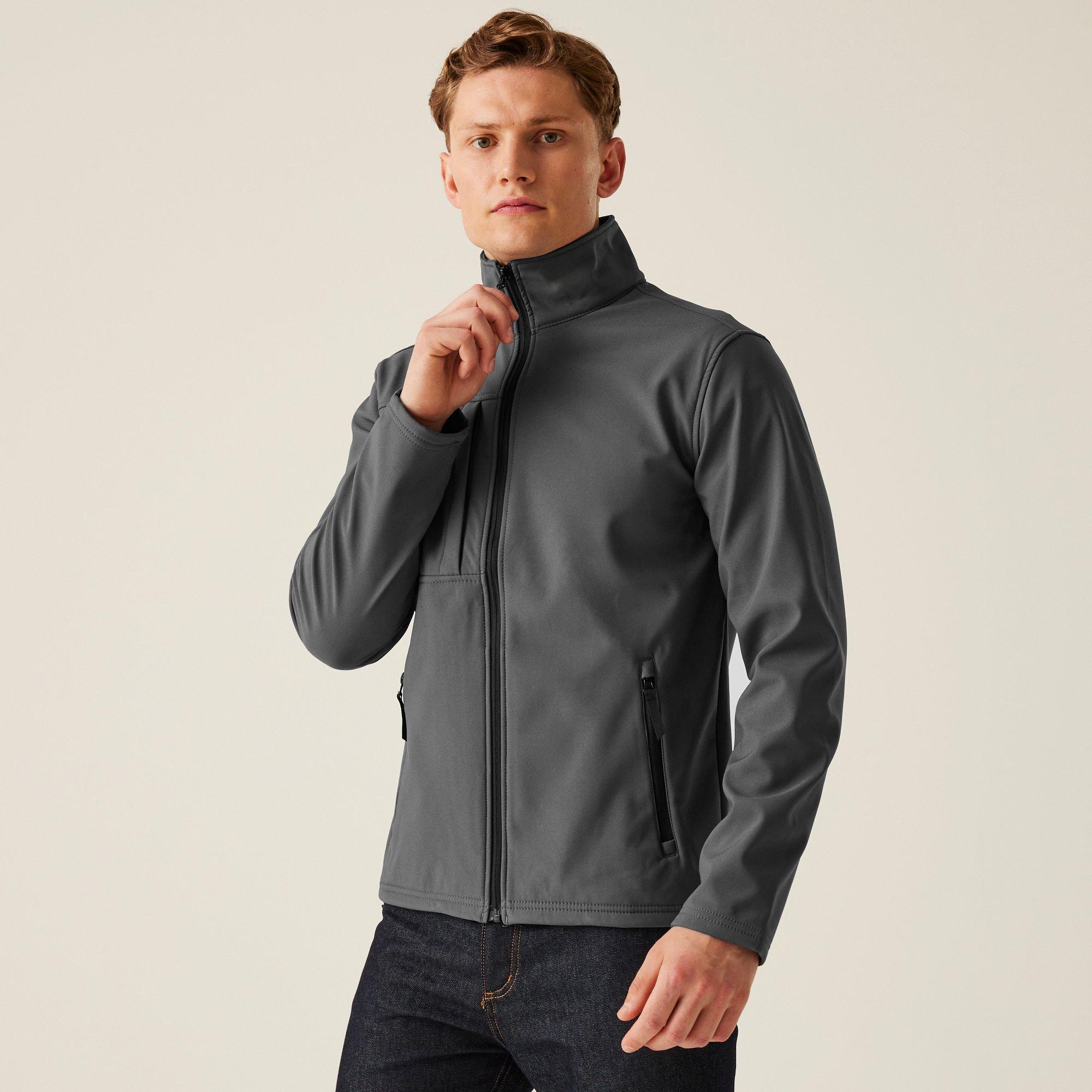 Regatta Men's Octagon Ii Printable 3 Layer Jacket - Slgrey(Blk) - XL