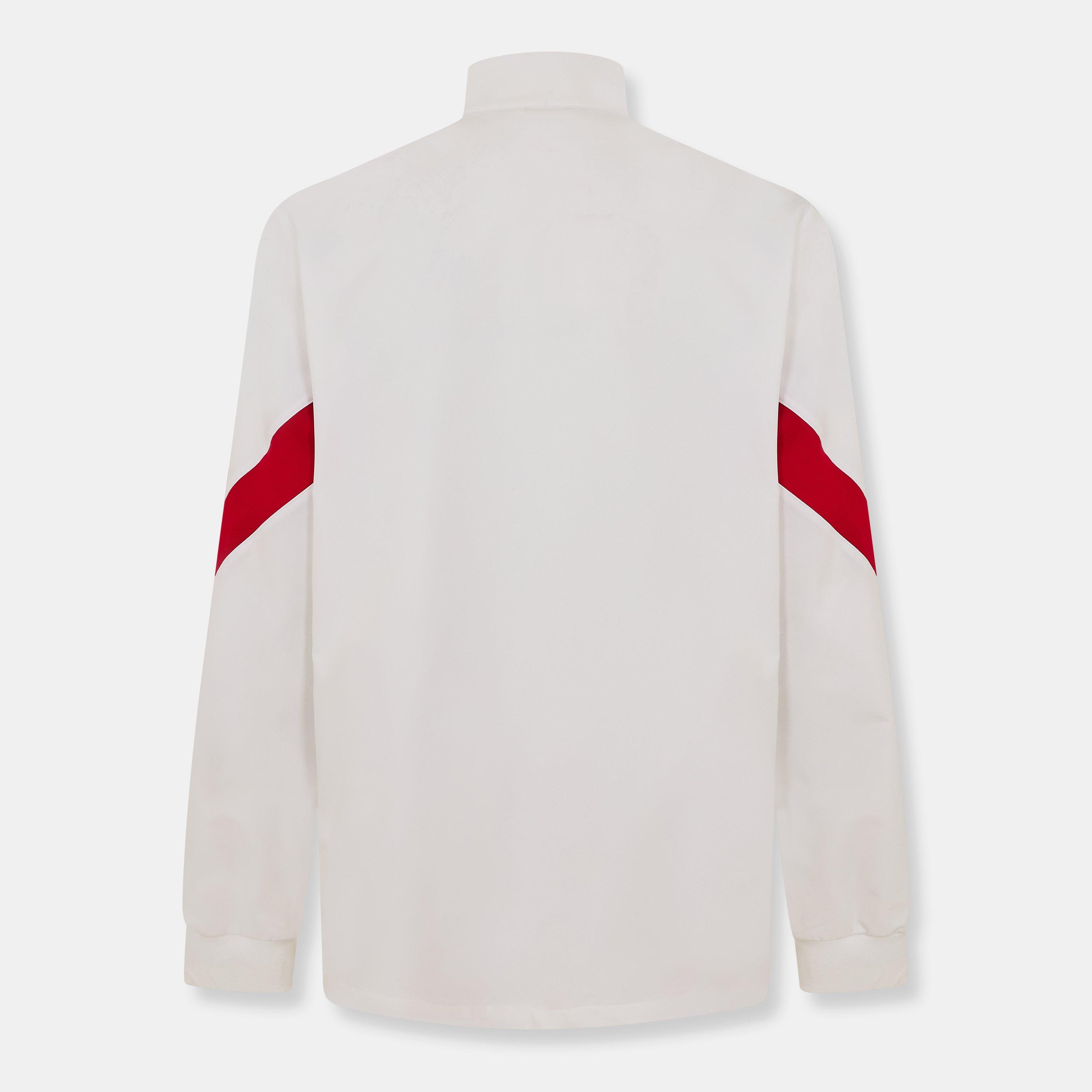 Men's Roses Rugby Top Castore Men's Rose Anthem England Rugby 2025 Long Sleeve Full Zip ...
