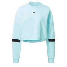 Reebok Studio Cropped French Terry Crew Sweatshirt Womens