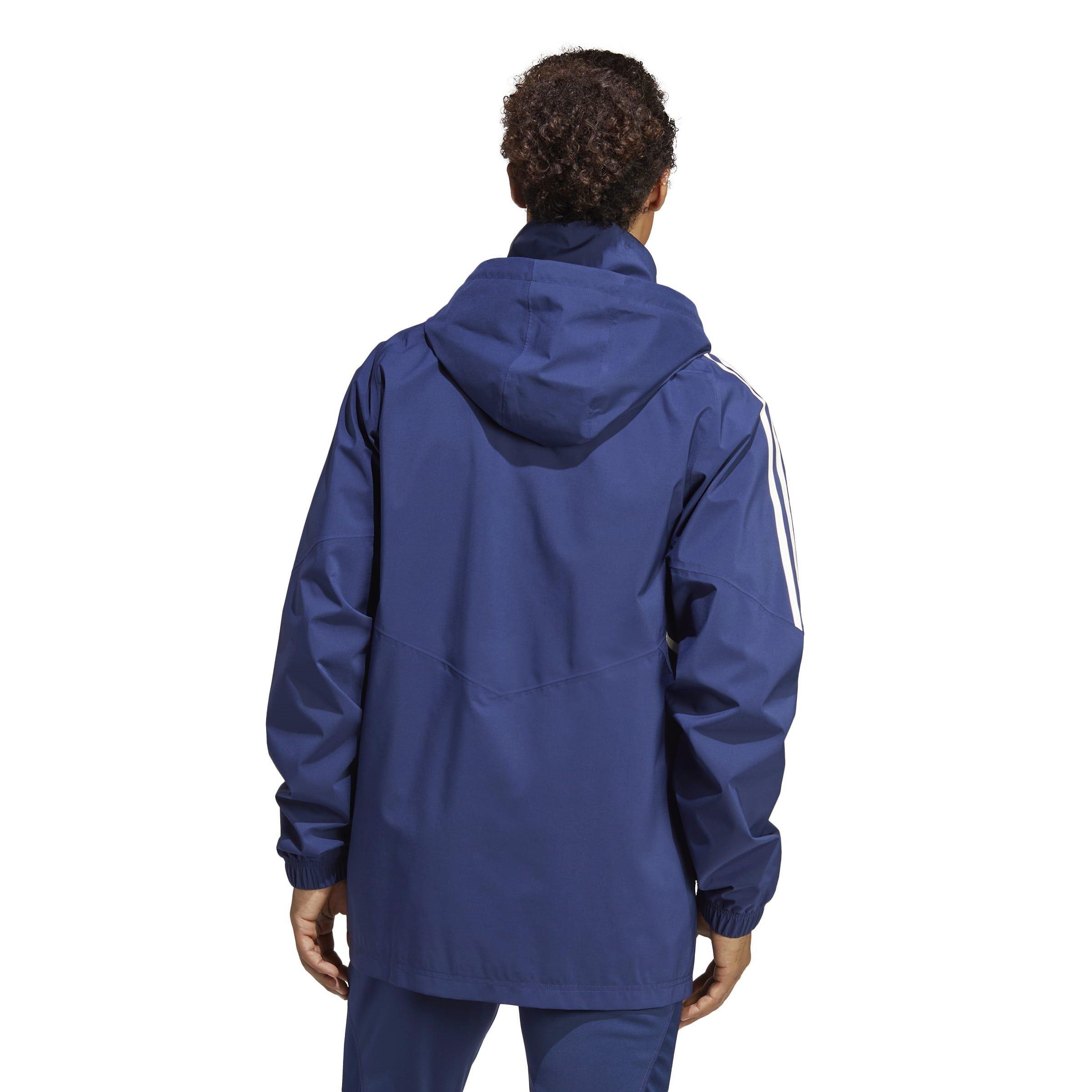 Blu scuro - adidas - Italy Rain Jacket 2022 Adults - 3