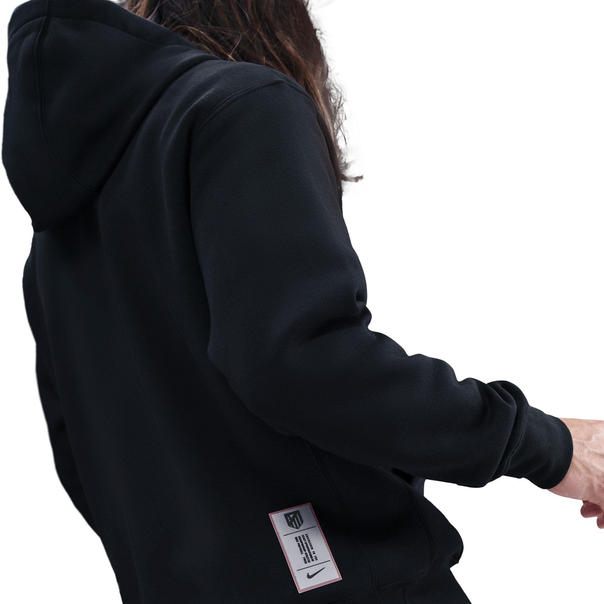 Black/ Red - Nike - Atletico Madrid Club Hoodie Mens - 2