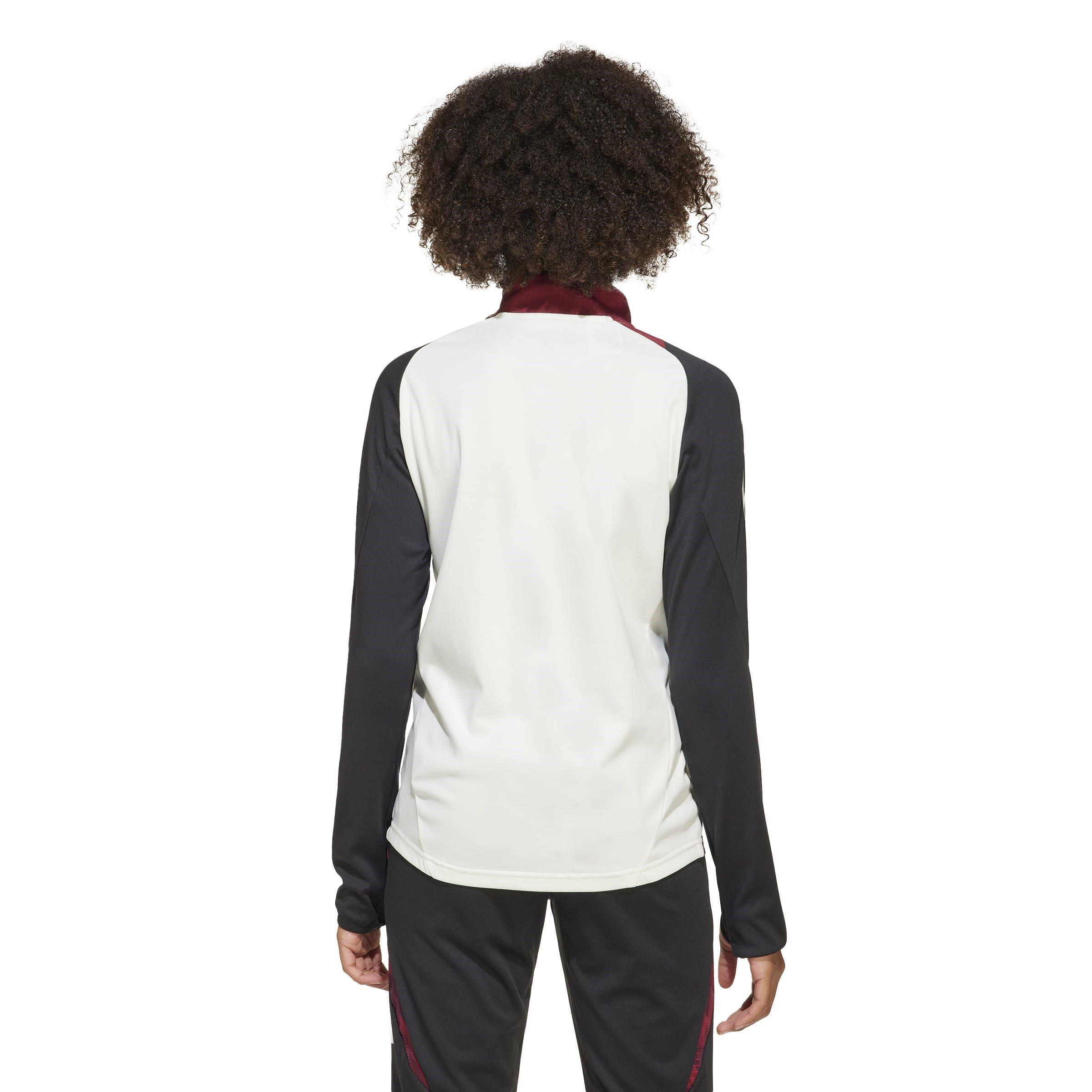 Branco Sujo/Preto - adidas - Manchester United Training Drill Top 2024 2025 Juniors - 3