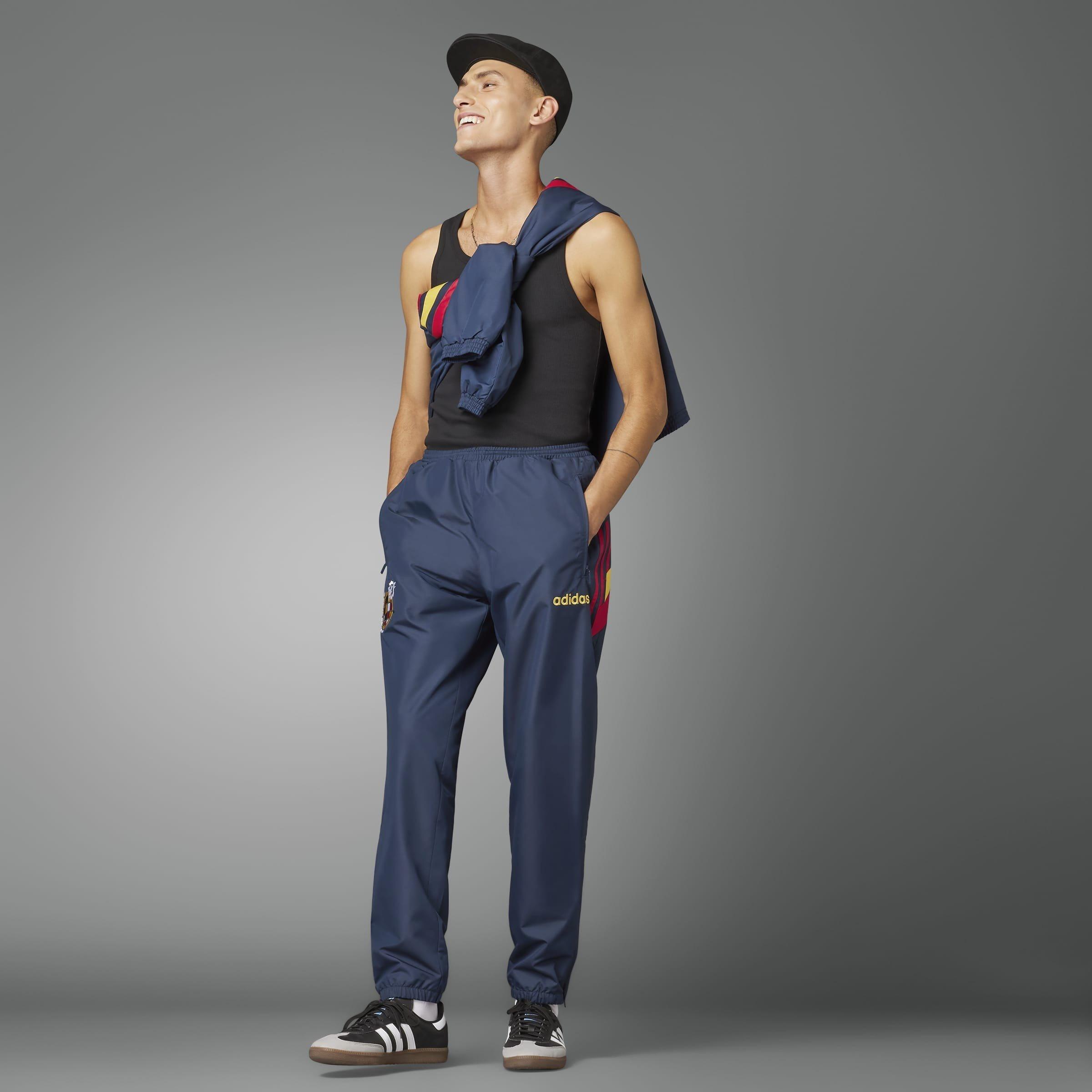 Nindig - adidas - Men's FEF 96 Woven Relaxed-Fit Tracksuit Bottoms - 7