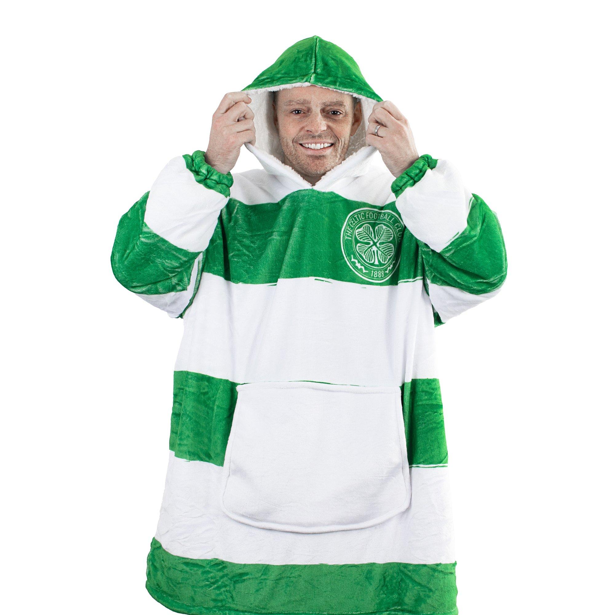 Celtic FC - Team - Football Officially Licensed Sherpa Fleece Hoodie for Adults - 2