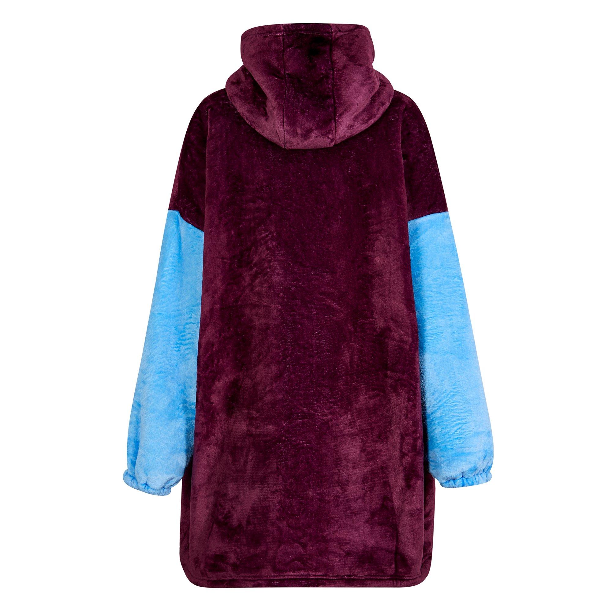 Aston Villa FC - Team - Football Officially Licensed Sherpa Fleece Hoodie for Adults - 3