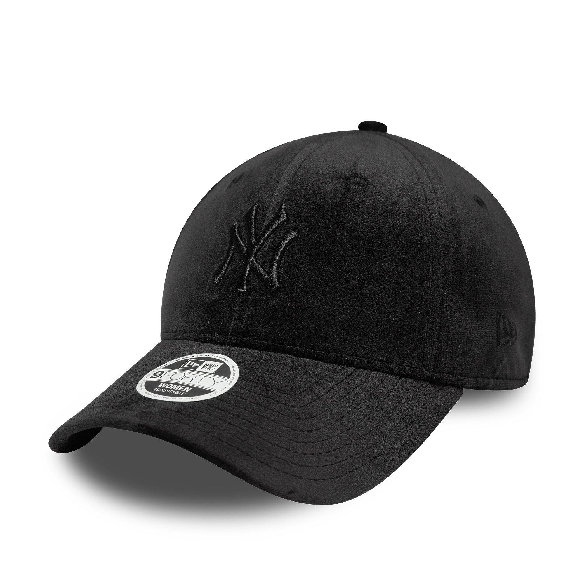 NY Triple Black - New Era - Women's New York Yankees Velour Baseball Cap - 1