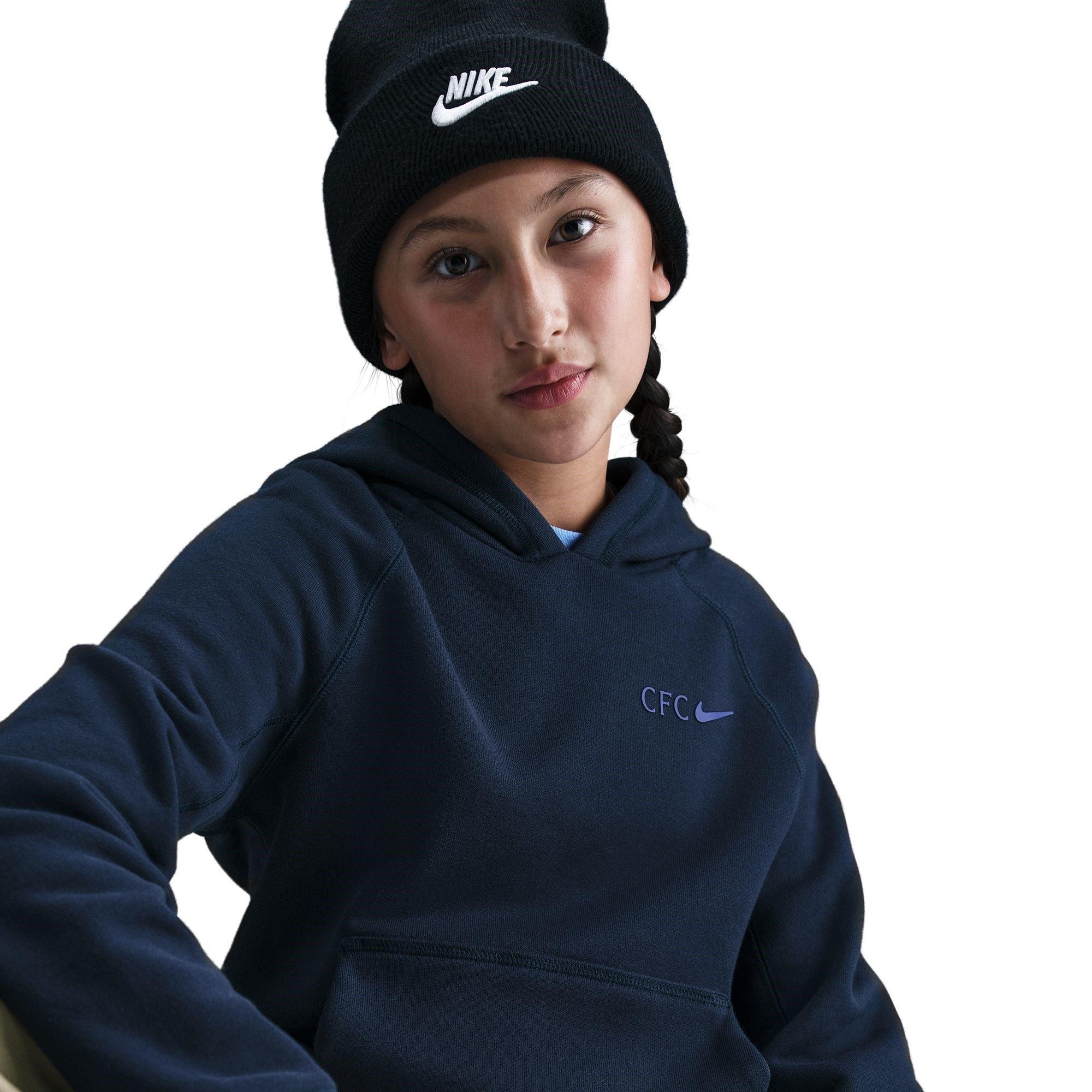 Blue - Nike - Chelsea Air Hoodie Juniors - 5