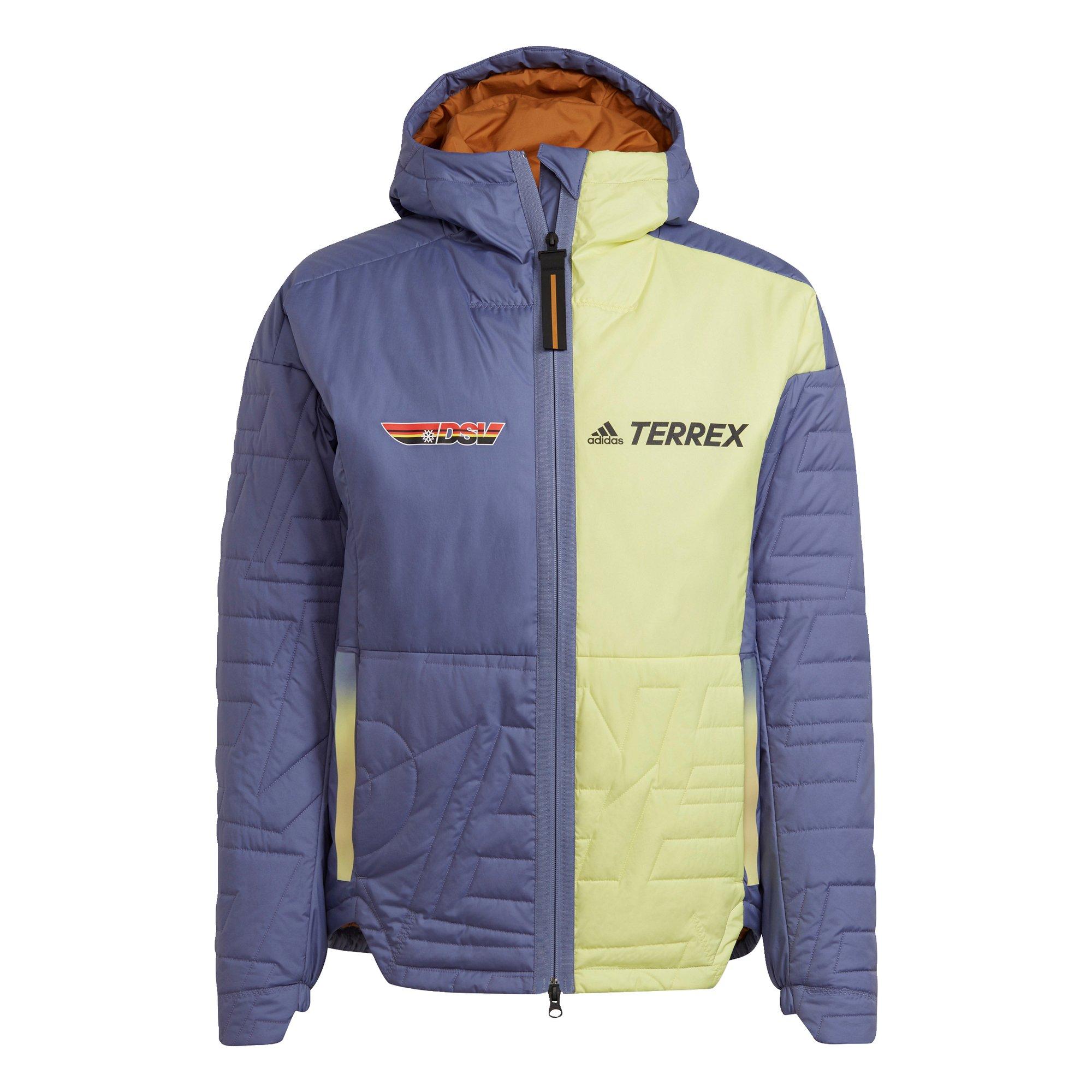 Adidas Men's Terrex Myshelter Primaloft Hooded Padded Jacket Me - Orbit Violet Orbit Violet - M