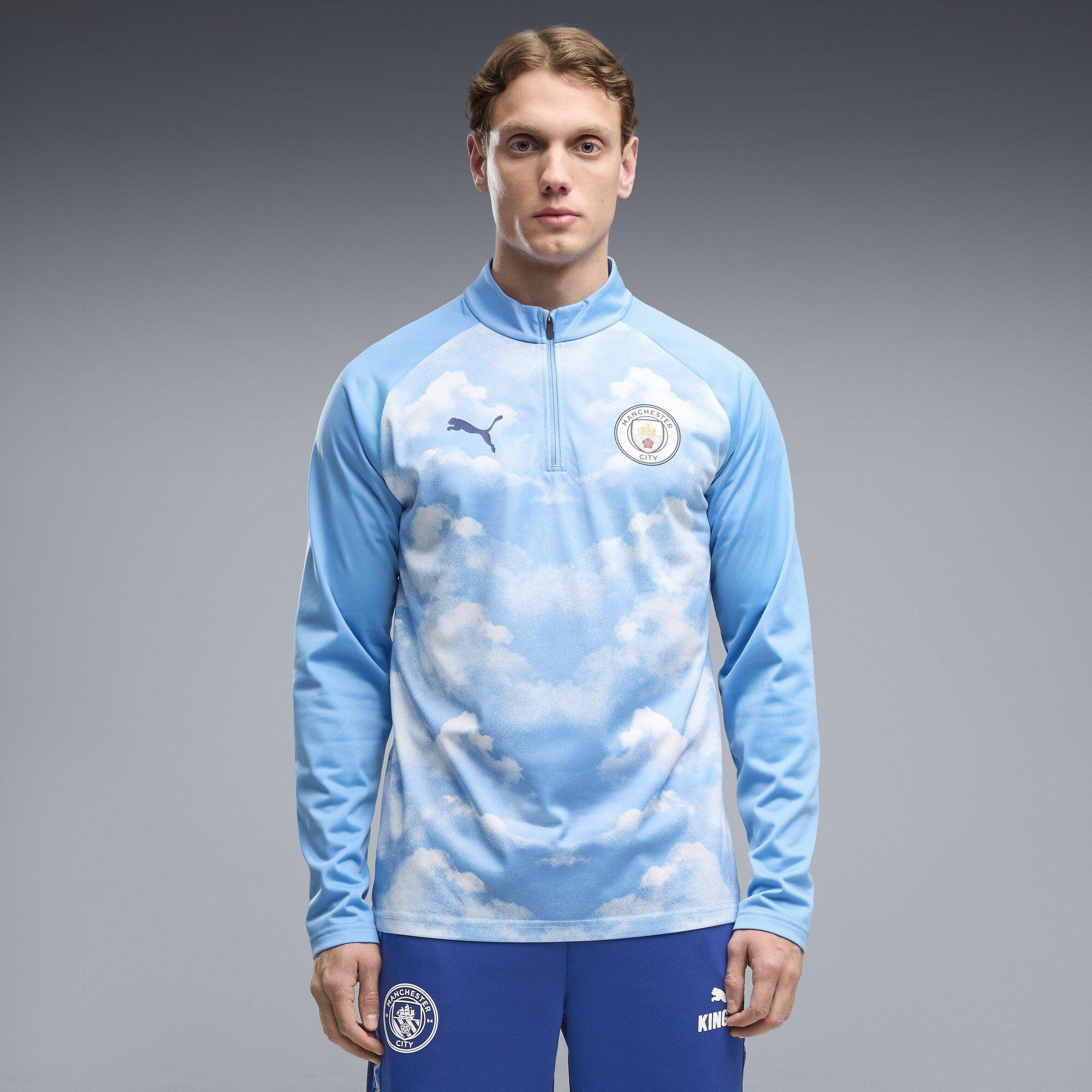 Blå/Marineblå - Puma - Manchester City Pre Match Drill Top 2026/27 Mens - 3