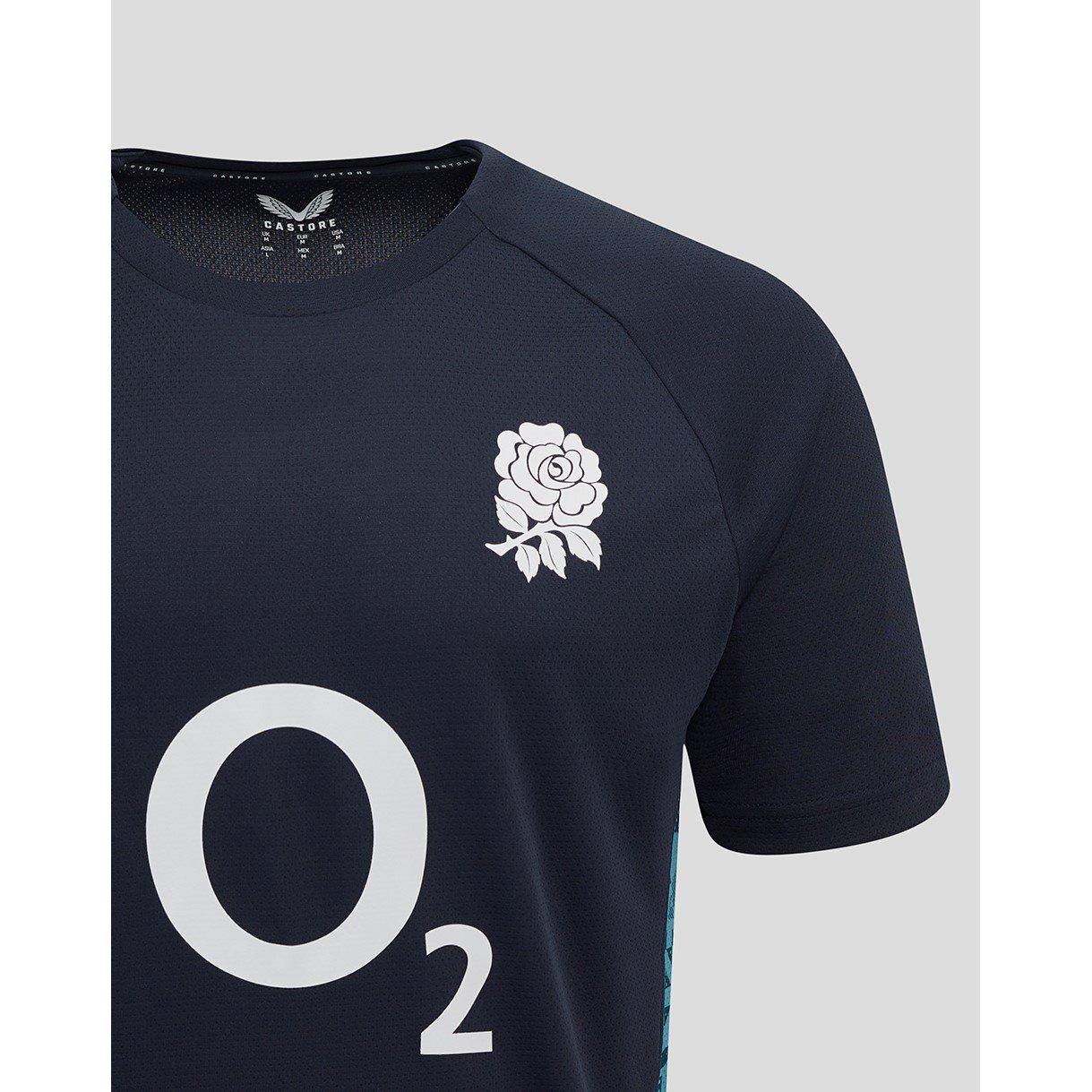 Ink/Storm - Castore - England Rugby Short Sleeve Performance T-Shirt 2025 Adults - 4