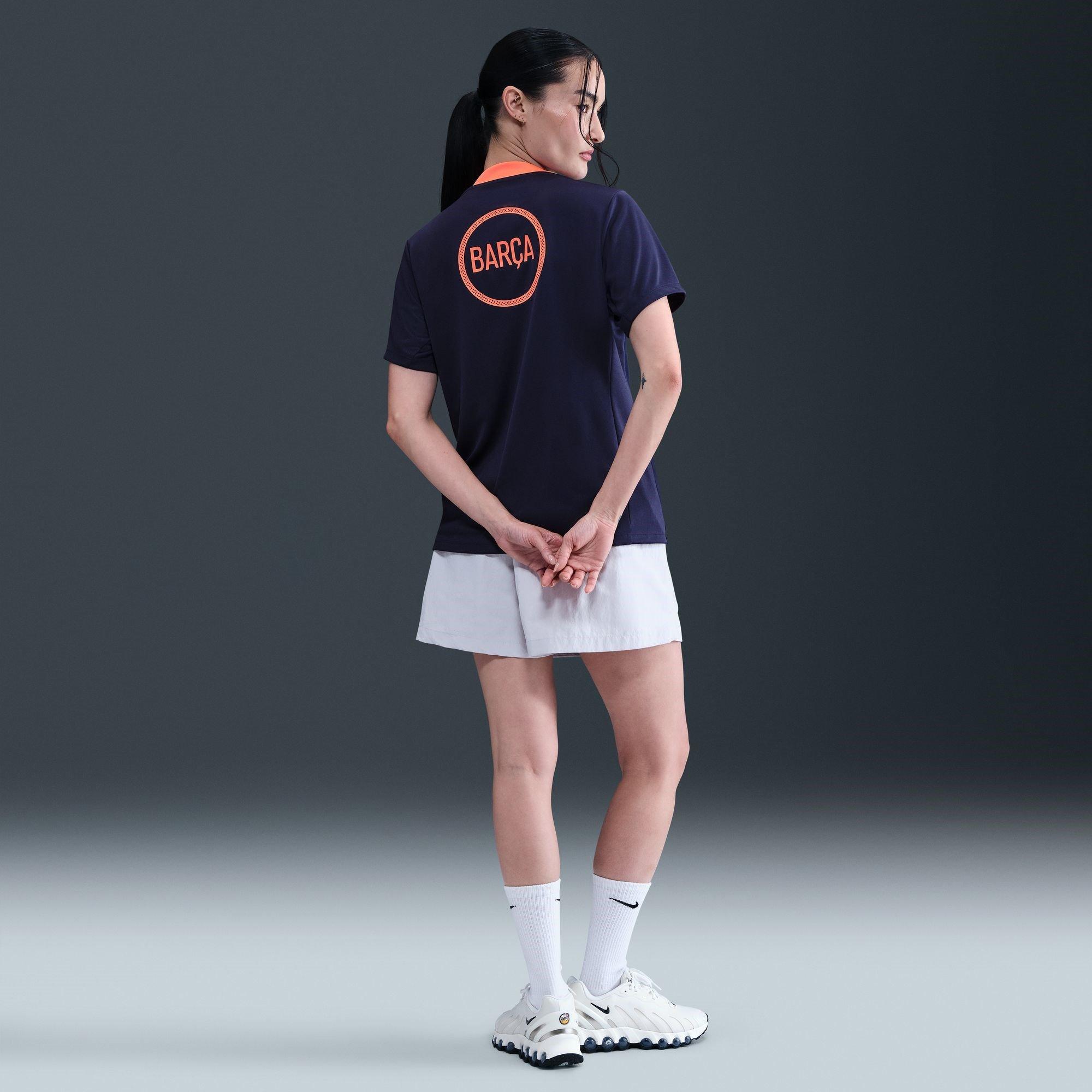 Blue/Orange - Nike - Barcelona Third Pre Match 2025 2026 Shirt Womens - 4